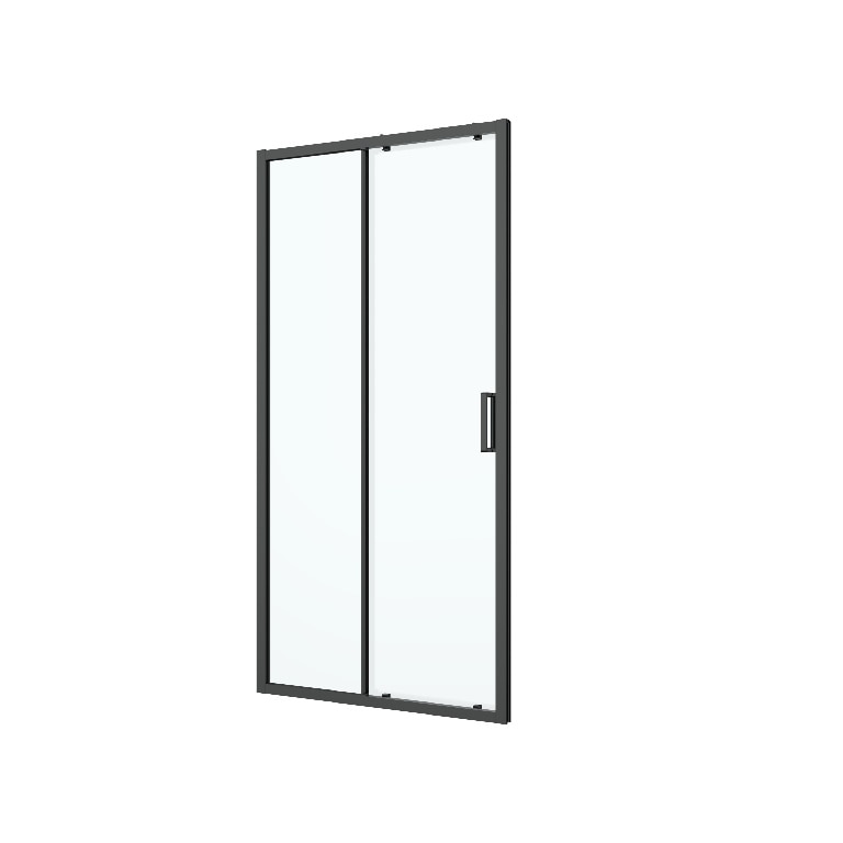 Usa dus GOODHOME, sticla, 8 mm, profil negru, 140 x 195 cm