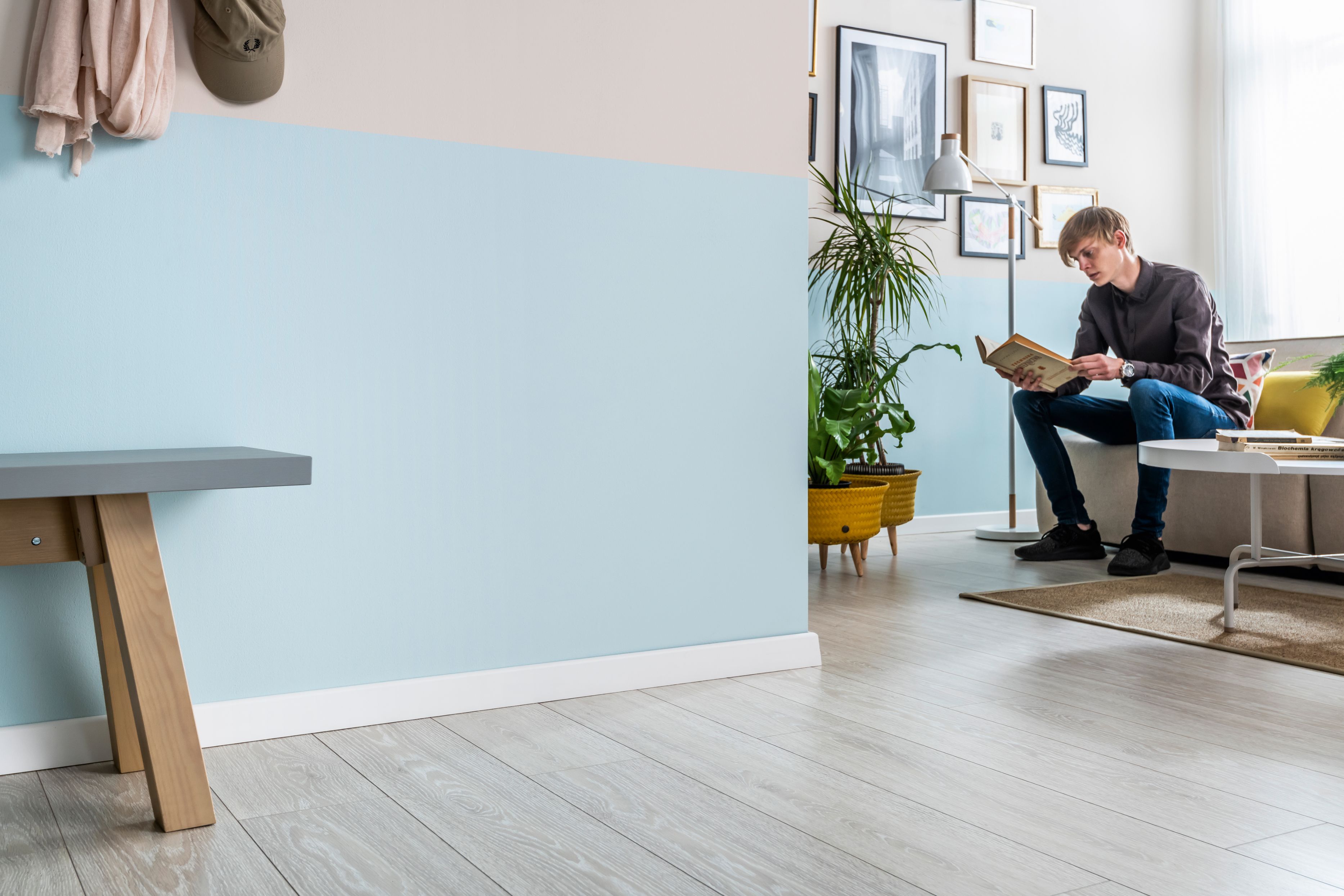 Plinta Espumo 65, alb ESP101, 2.4 m