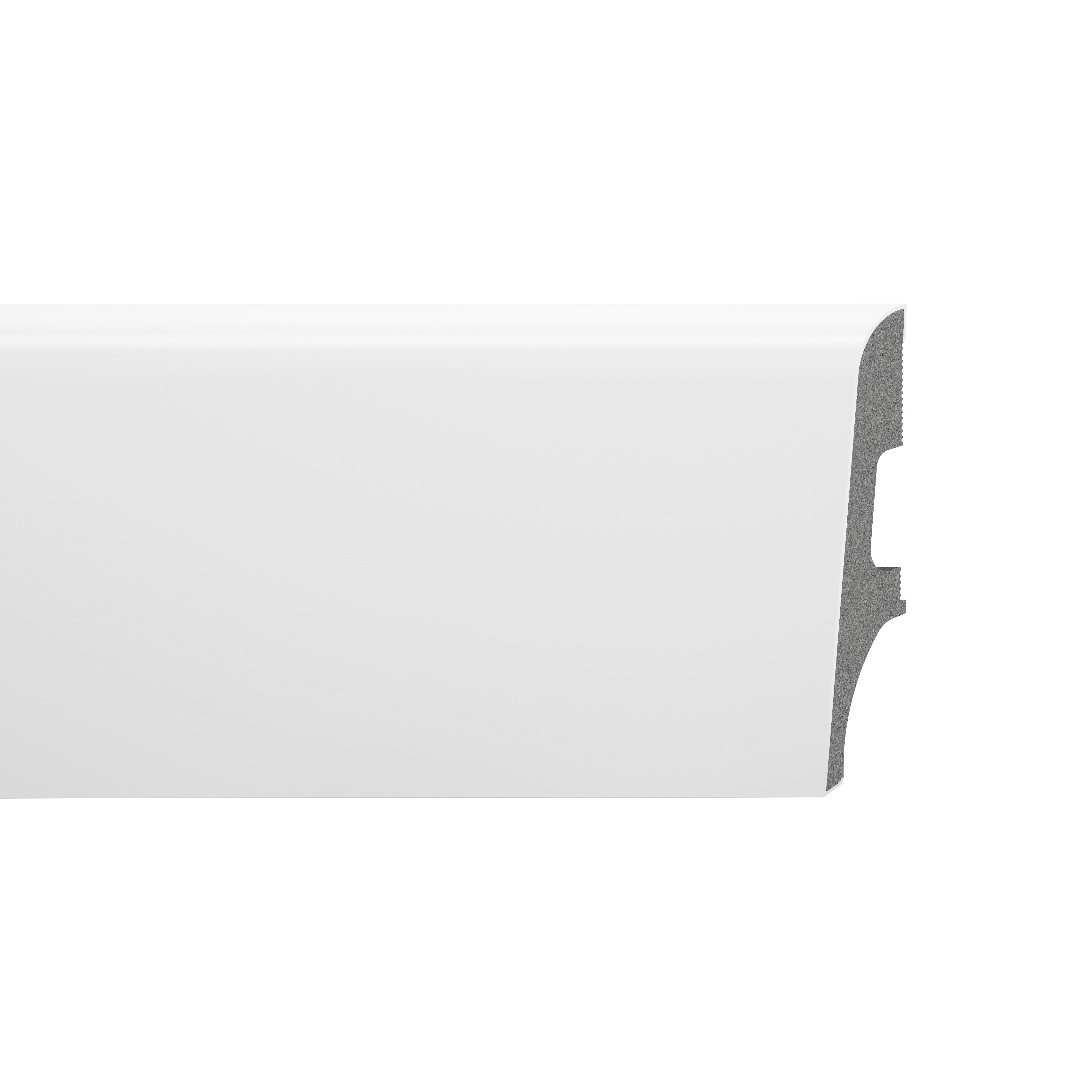 Plinta Espumo 65, alb ESP101, 2.4 m