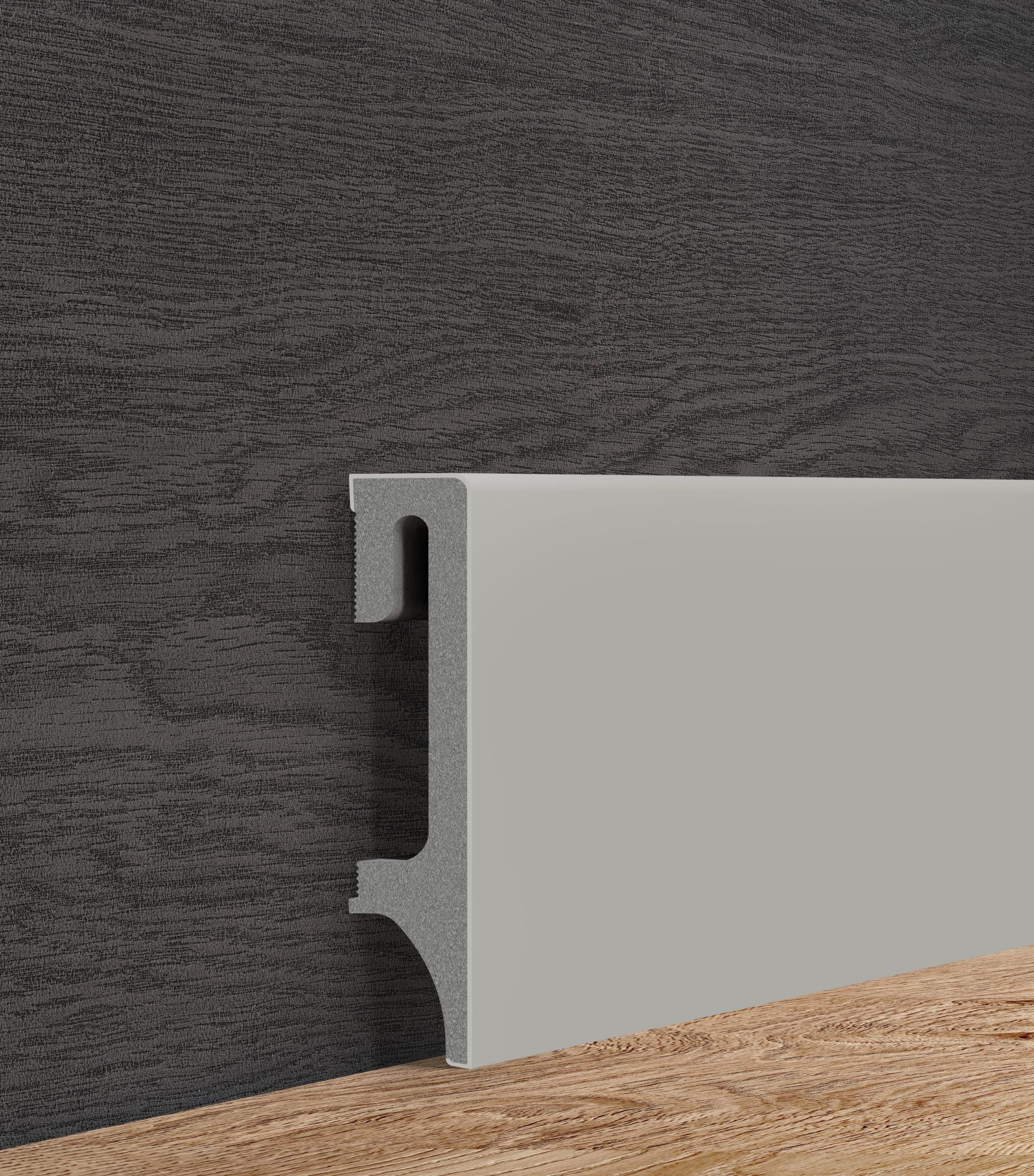 Plinta Espumo 80 gri ESP203, 2.4 m