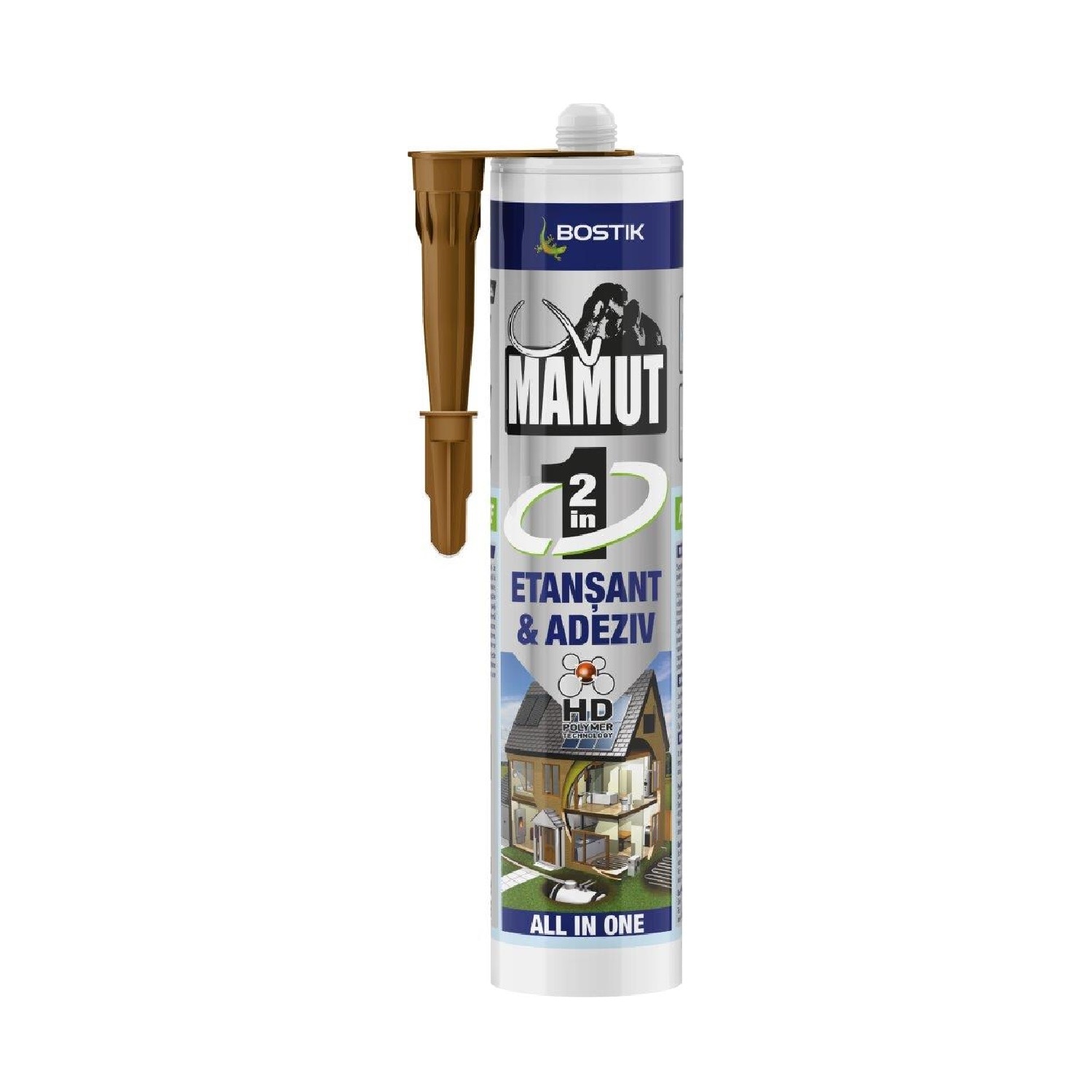 Etansant si Adeziv universal, maro, 290 ml  Den Braven Bostik Mamut