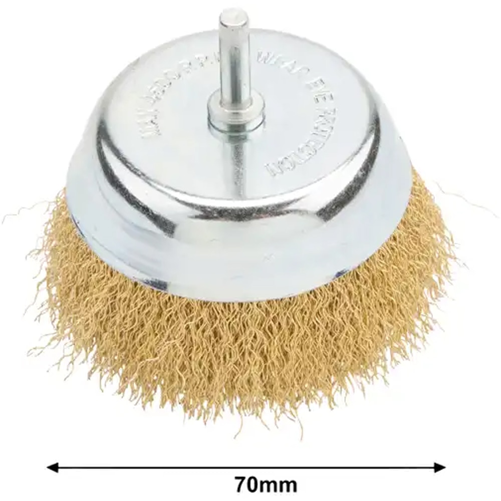 Perie cupa sarma ondulata MAC ALLISTER 101227435, 70mm