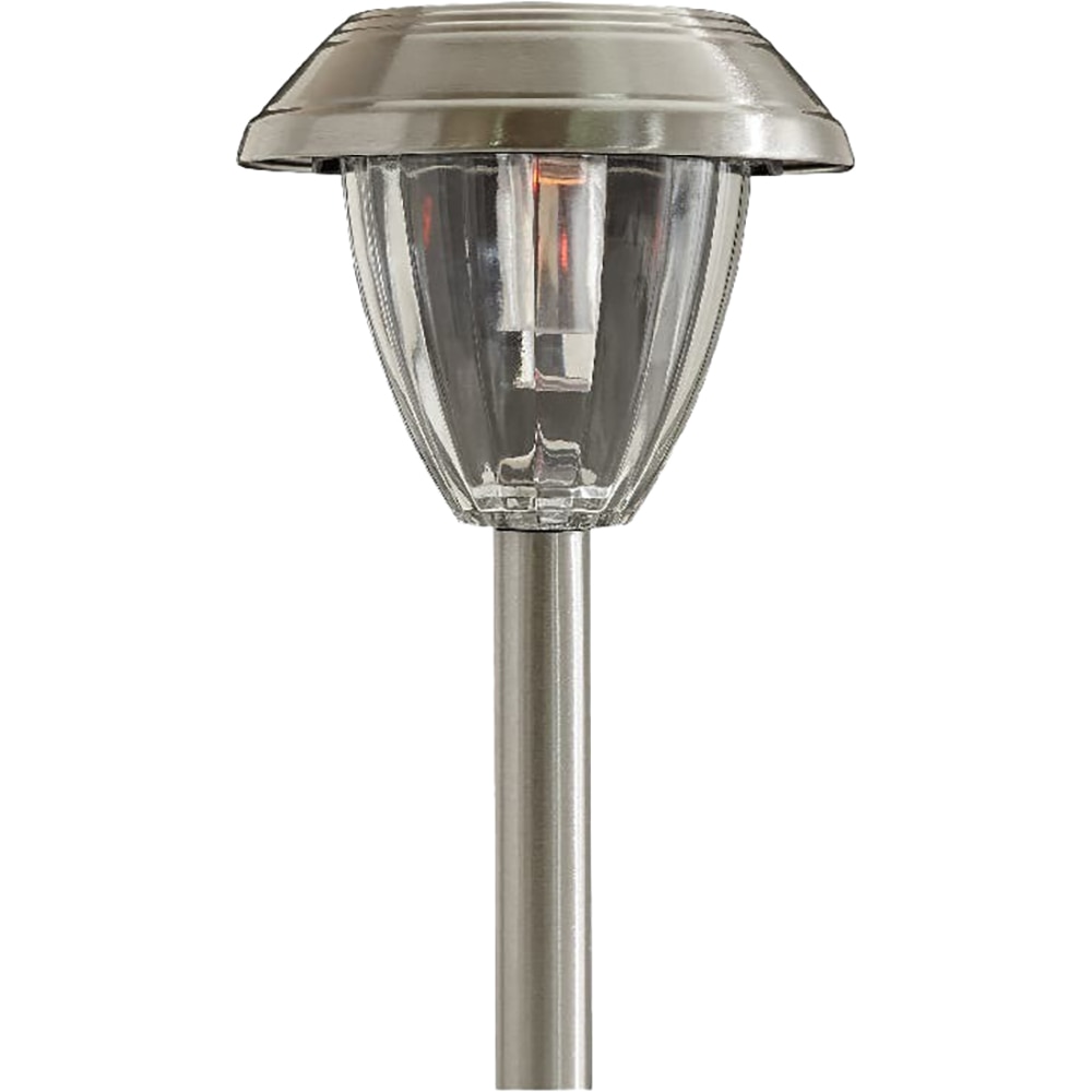 Set 4 lampi solare LED GOODHOME, 0.02 W, otel inoxidabil, argintiu