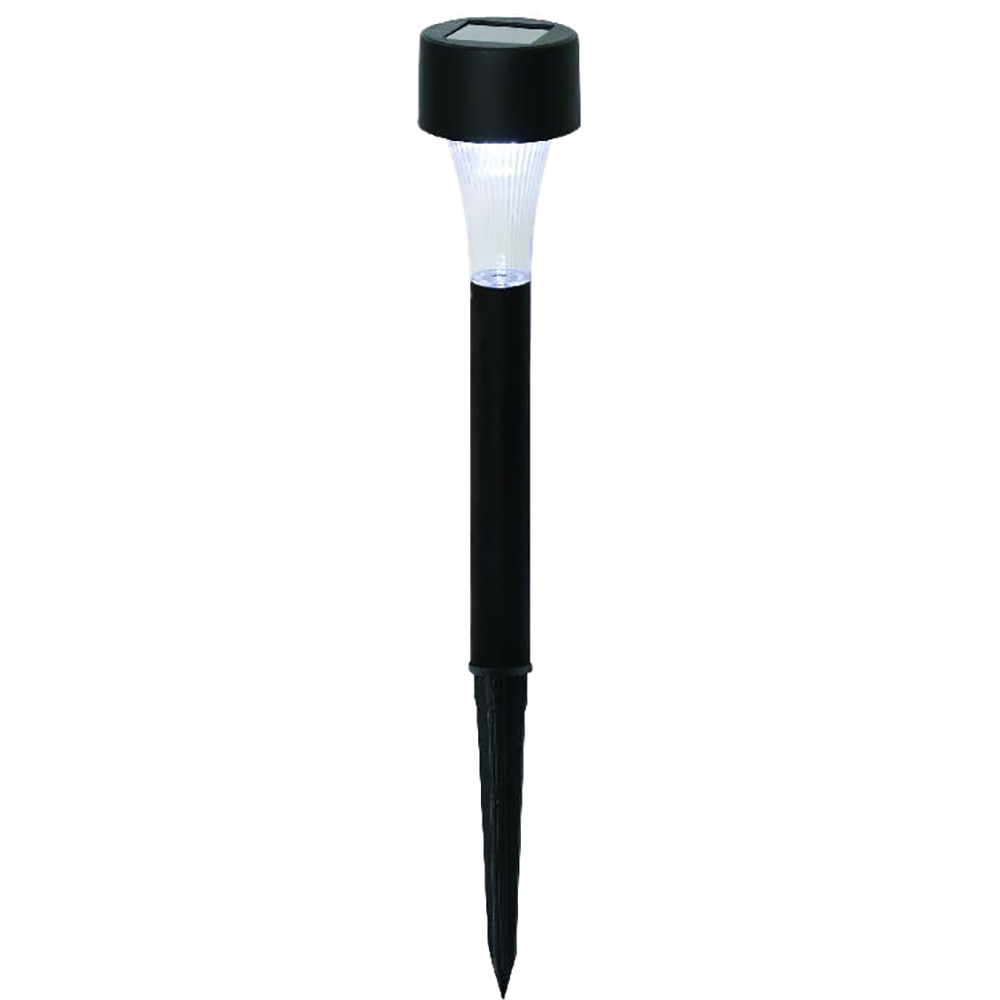 Set 10 lampi solare LED, 0,1 W, plastic, negru