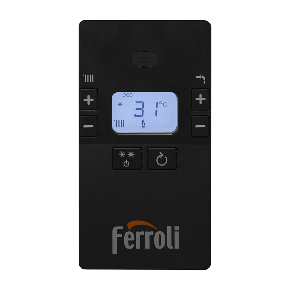 Centrala termica pe gaz prin condensare Ferroli Bluehelix ALPHA 34 C, 30kW, kit evacuare inclus
