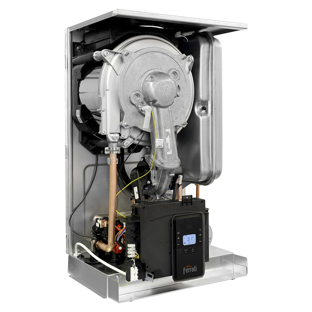 Centrala termica pe gaz prin condensare Ferroli Bluehelix ALPHA 34 C, 30kW, kit evacuare inclus
