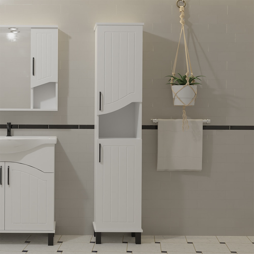 Coloana baie SANITOP Zelena, 35 x 30 x 170 cm, alb