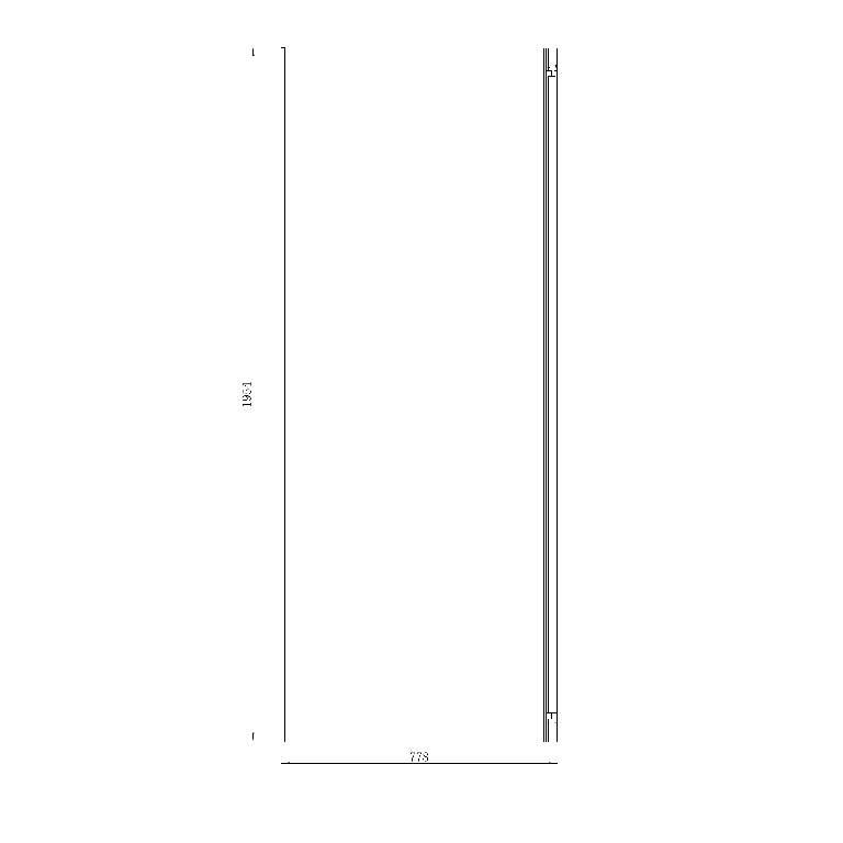 Fc Dc Ledava Panou Fix Sticla 80Cm