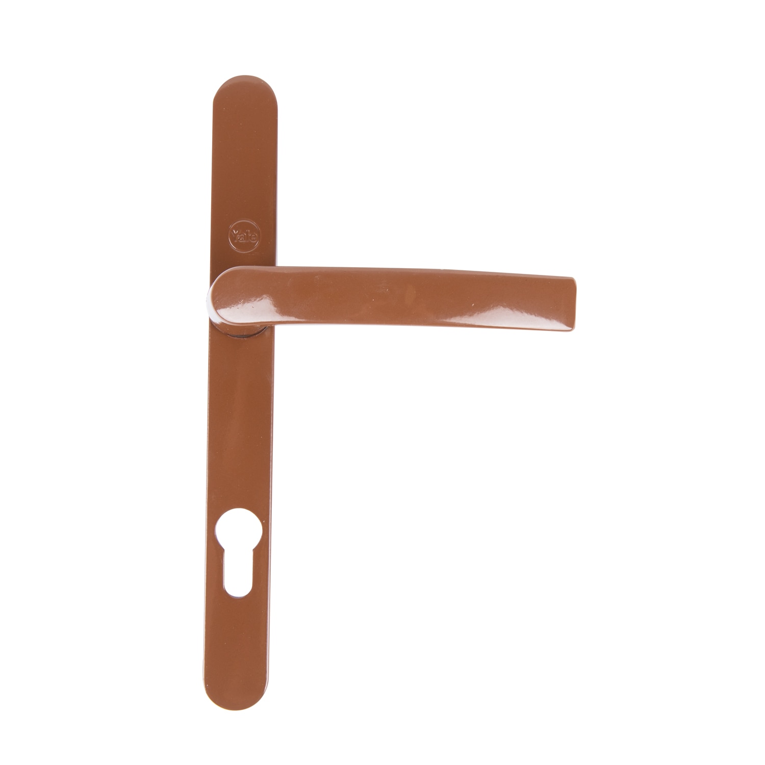 Maner usa PVC, maro, blister, 85 mm intre axe  Yale