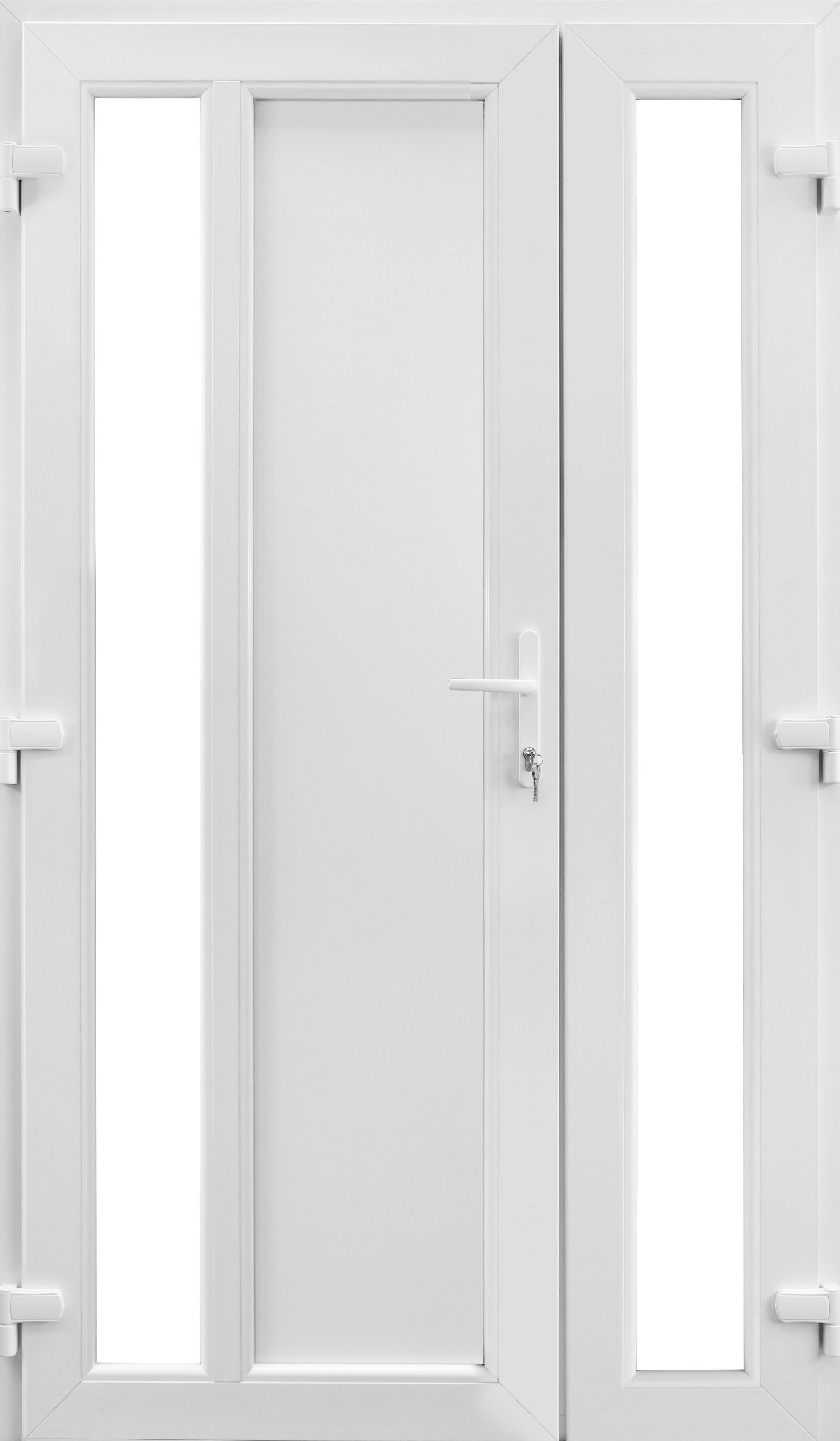 Usa termopan PVC exterior, batanta, cu geam, 4 C, alb, dreapta, simpla deschidere, 120 x 205 cm  Aplast