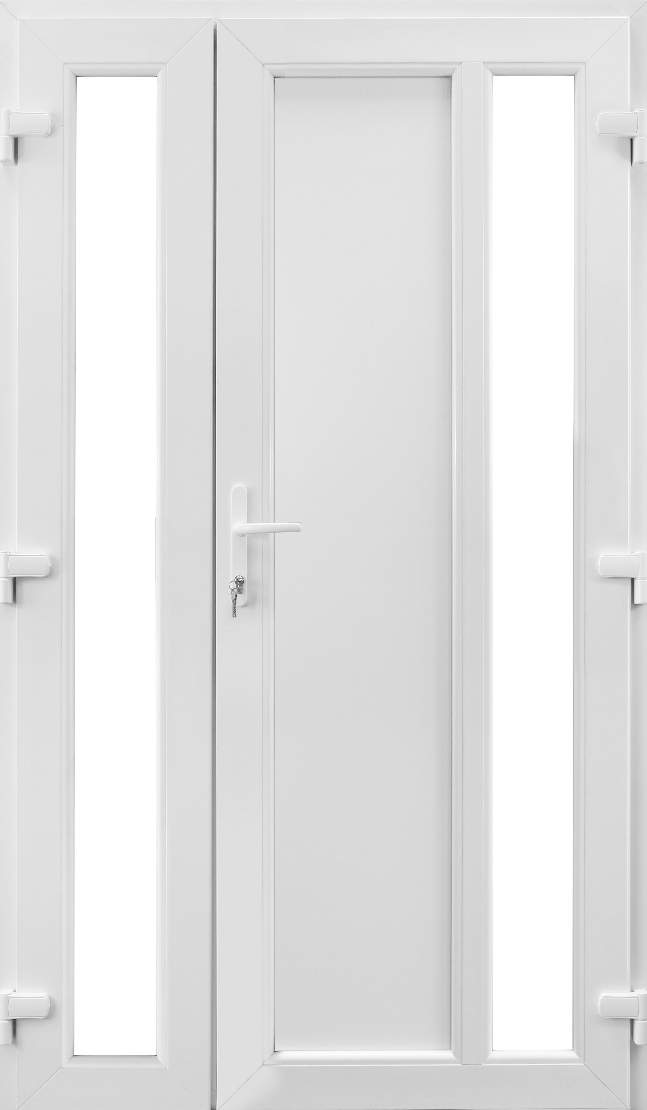 Usa termopan PVC exterior, batanta, cu geam, 4 C, alb, stanga, simpla deschidere, 120 x 205 cm  Aplast