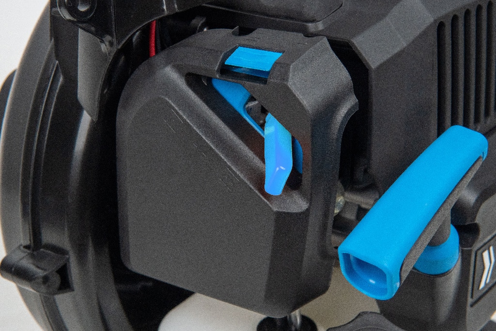 Suflanta si aspirator frunze Mac Allister, cu functie tocare, 1 CP, 25.4 cc