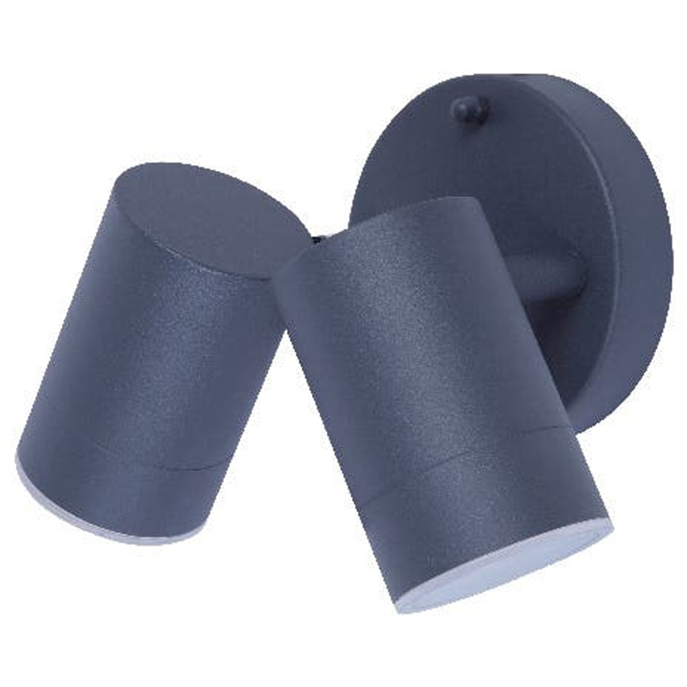 Aplica de exterior LED GOODHOME Candiac Twins 101229252, 8.6W, 760lm, gri