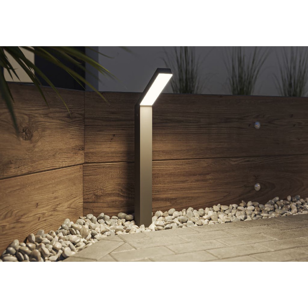 Aplica de exterior LED GOODHOME Kalarm Post 101229263, 17W, 1200lm, negru
