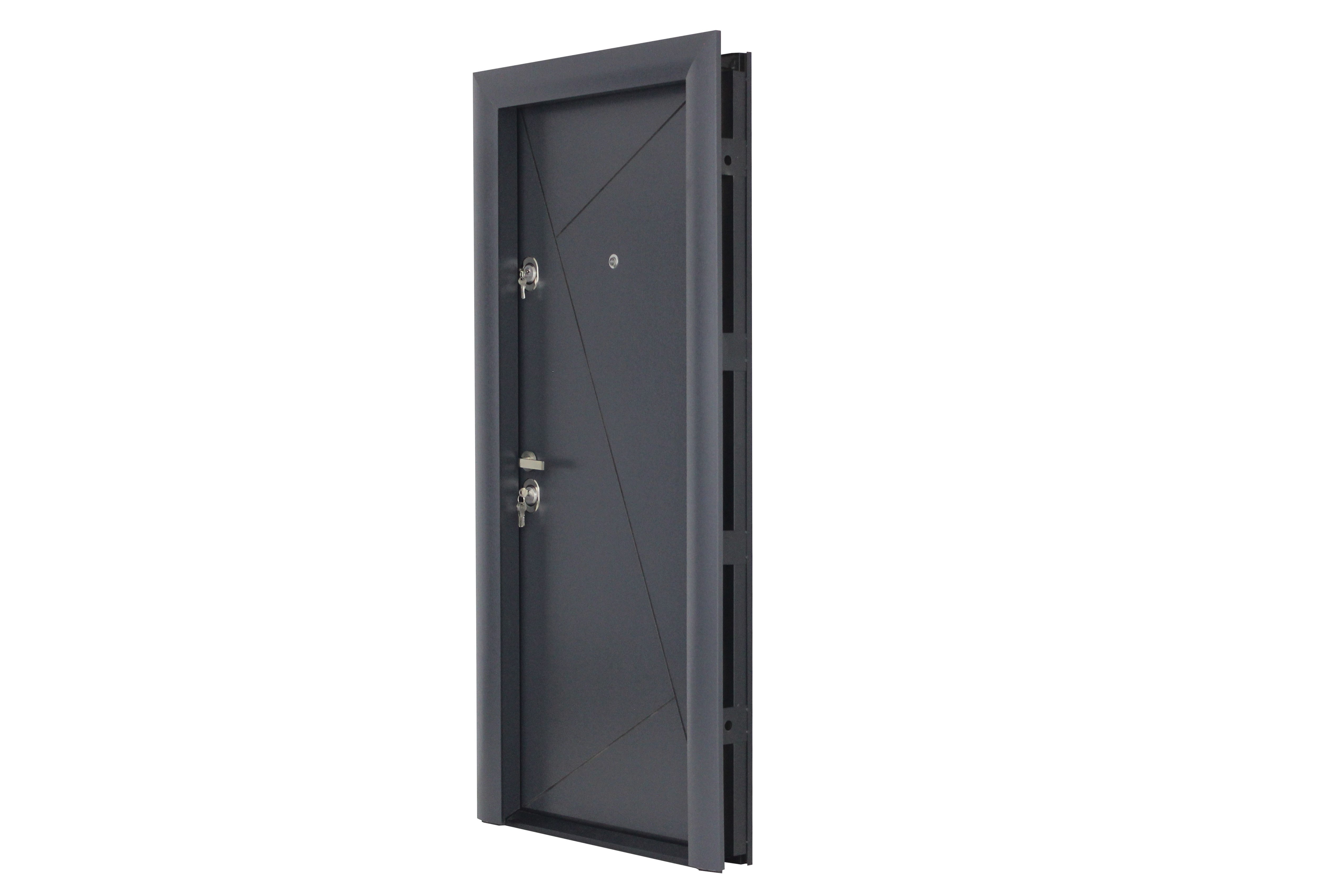 Usa de intrare pentru apartament, metalica, gri, dreapta, 201 x 88 cm  Arta Door Modern 373