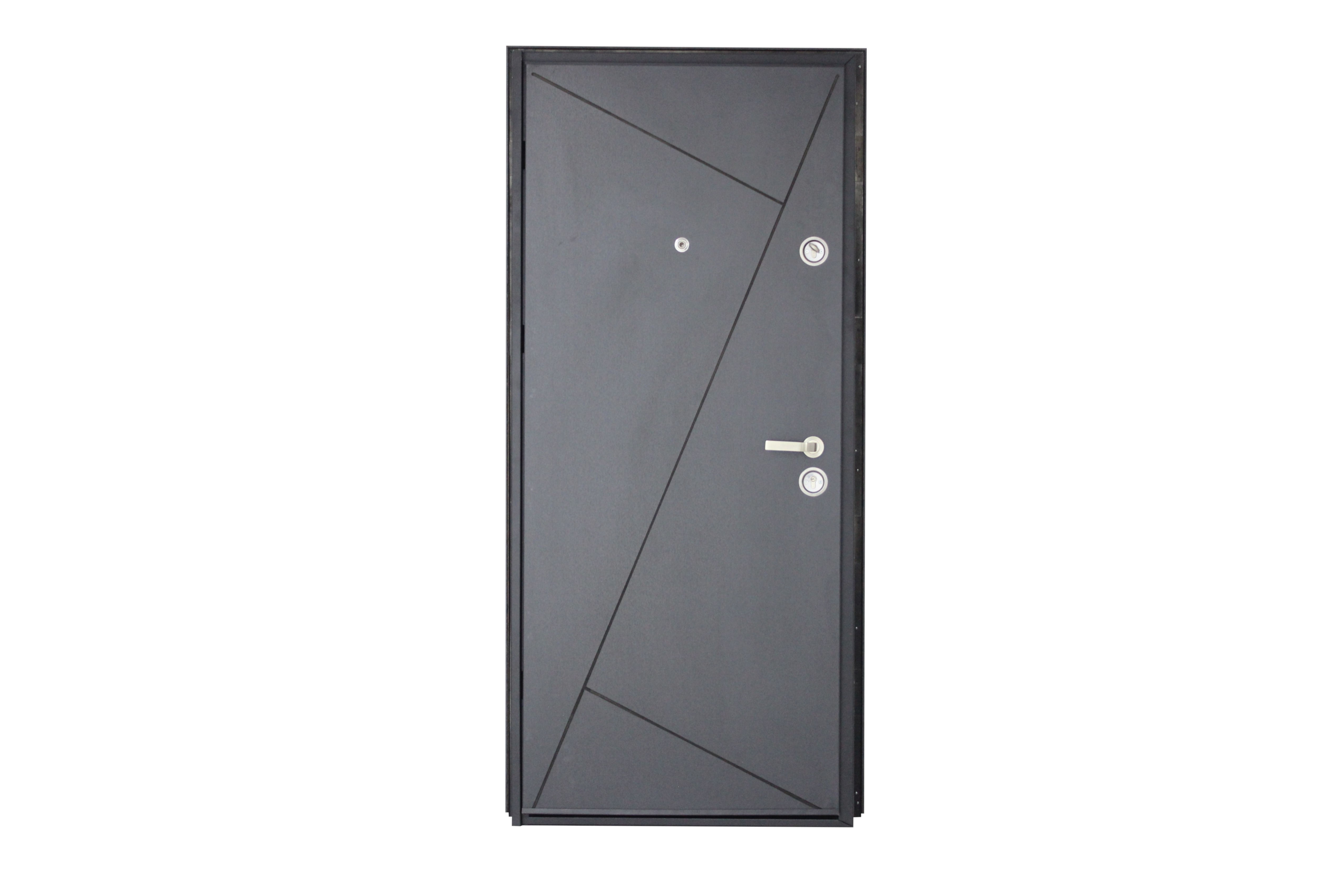 Usa de intrare pentru apartament, metalica, gri, dreapta, 201 x 88 cm  Arta Door Modern 373