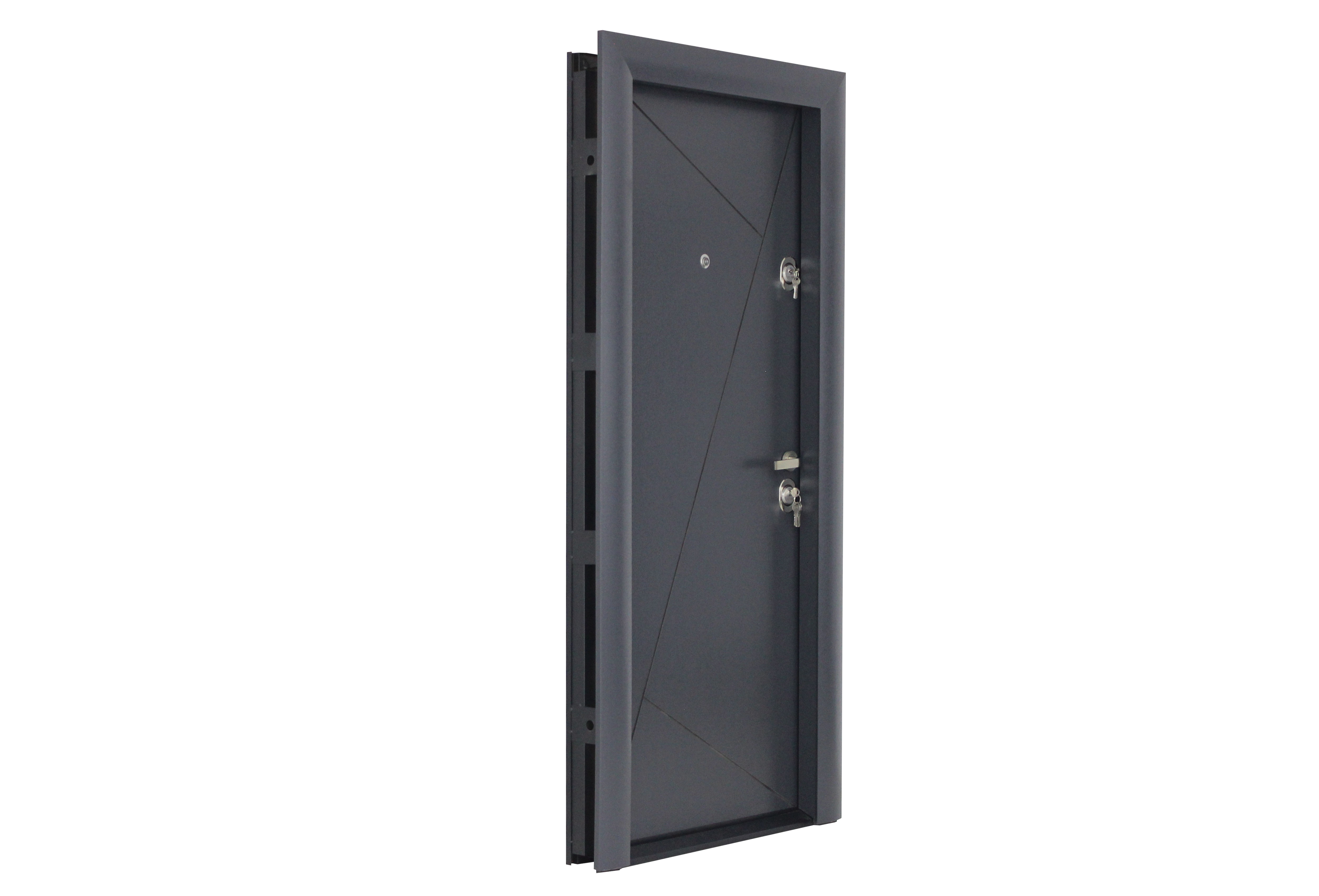 Usa de intrare pentru apartament, metalica, gri, stanga, 201 x 88 cm  Arta Door Modern 373