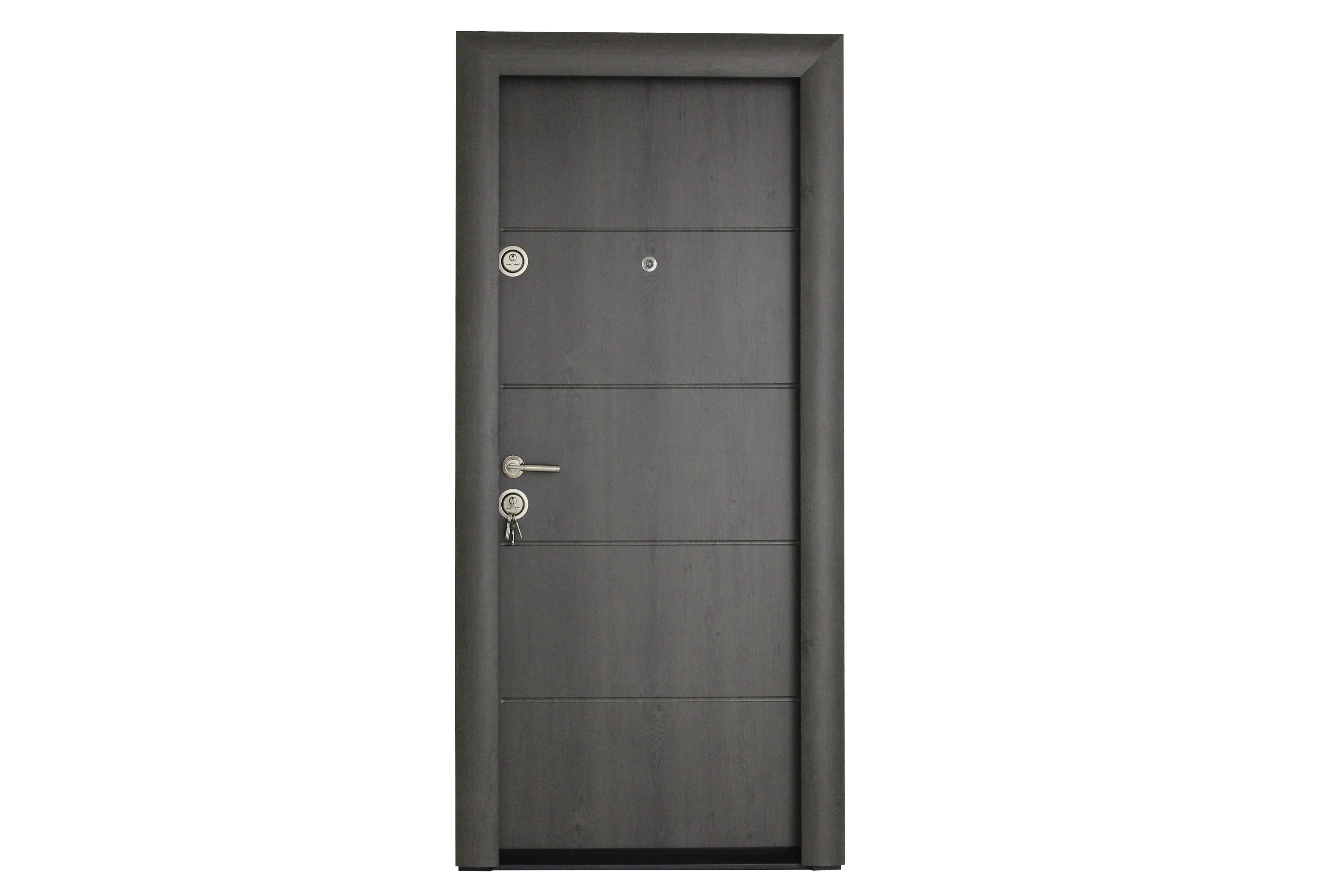 Usa de intrare pentru apartament, metalica, gri, dreapta, 201 x 88 cm  Arta Door Modern 379