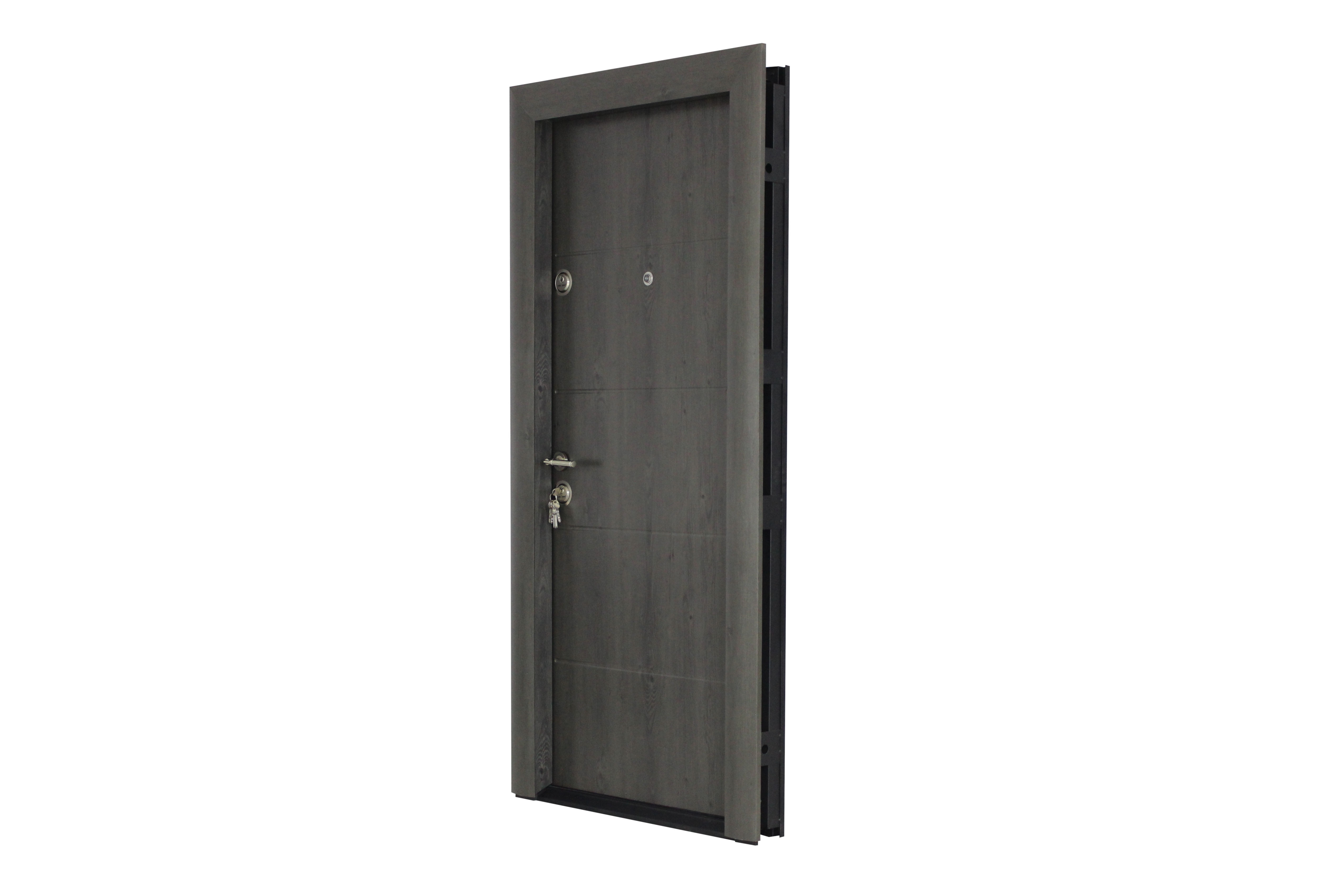 Usa de intrare pentru apartament, metalica, gri, dreapta, 201 x 88 cm  Arta Door Modern 379