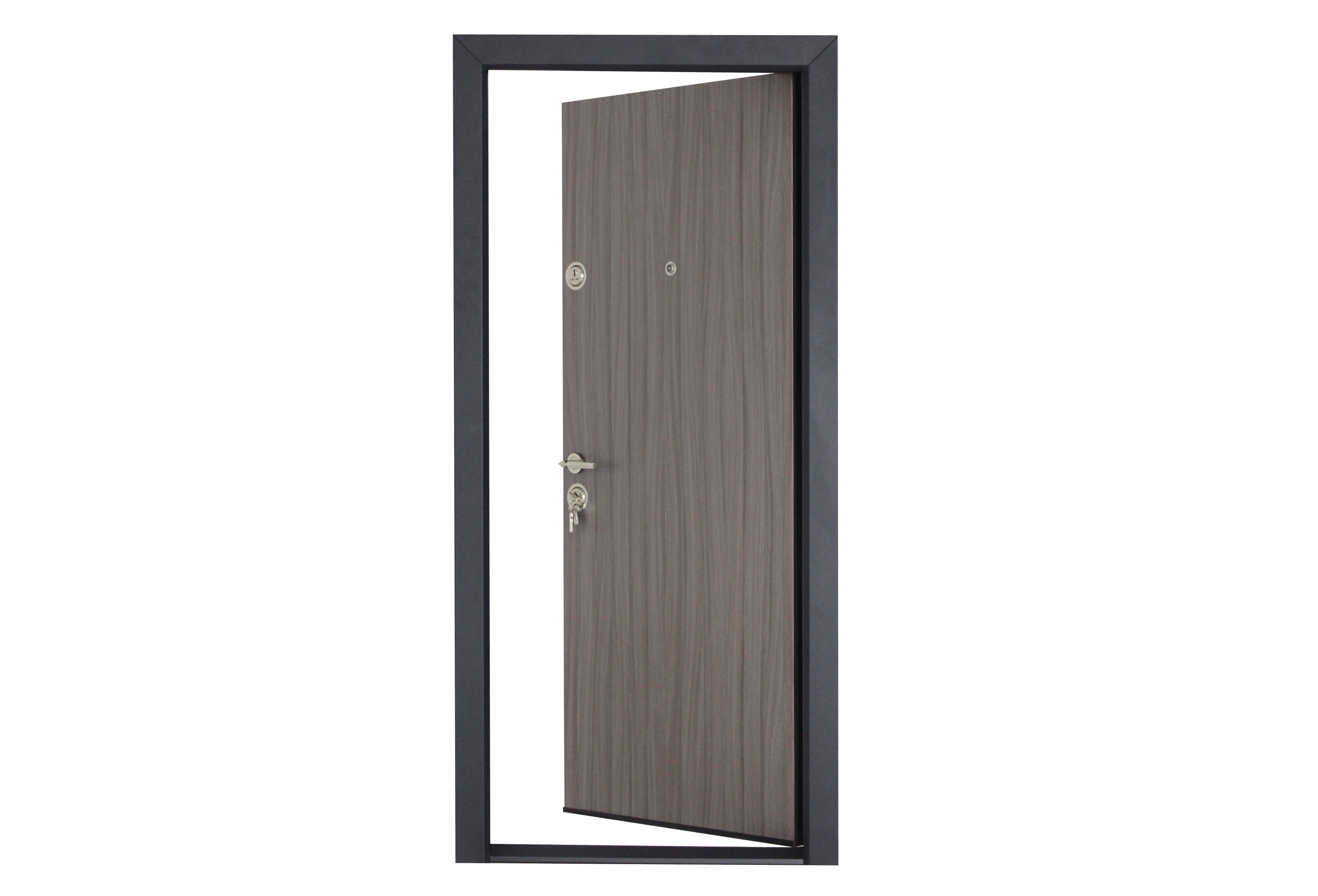 Usa de intrare pentru apartament, metalica, mocha, dreapta, 201 x 88 cm  Arta Door Mocha