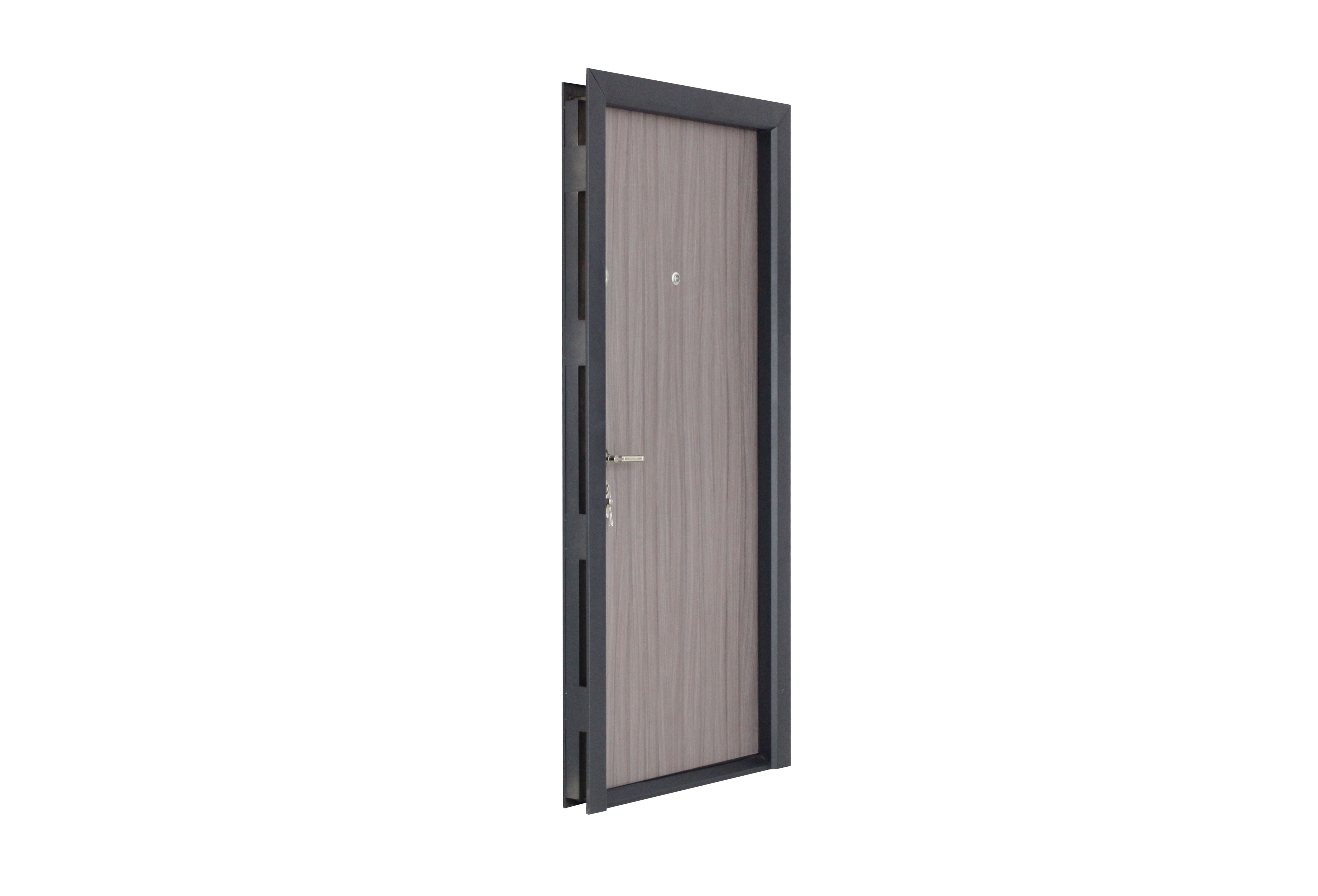 Usa de intrare pentru apartament, metalica, mocha, dreapta, 201 x 88 cm  Arta Door Mocha