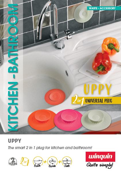 Dop universal, negru, silicon,110 mm  Wirquin Essentials