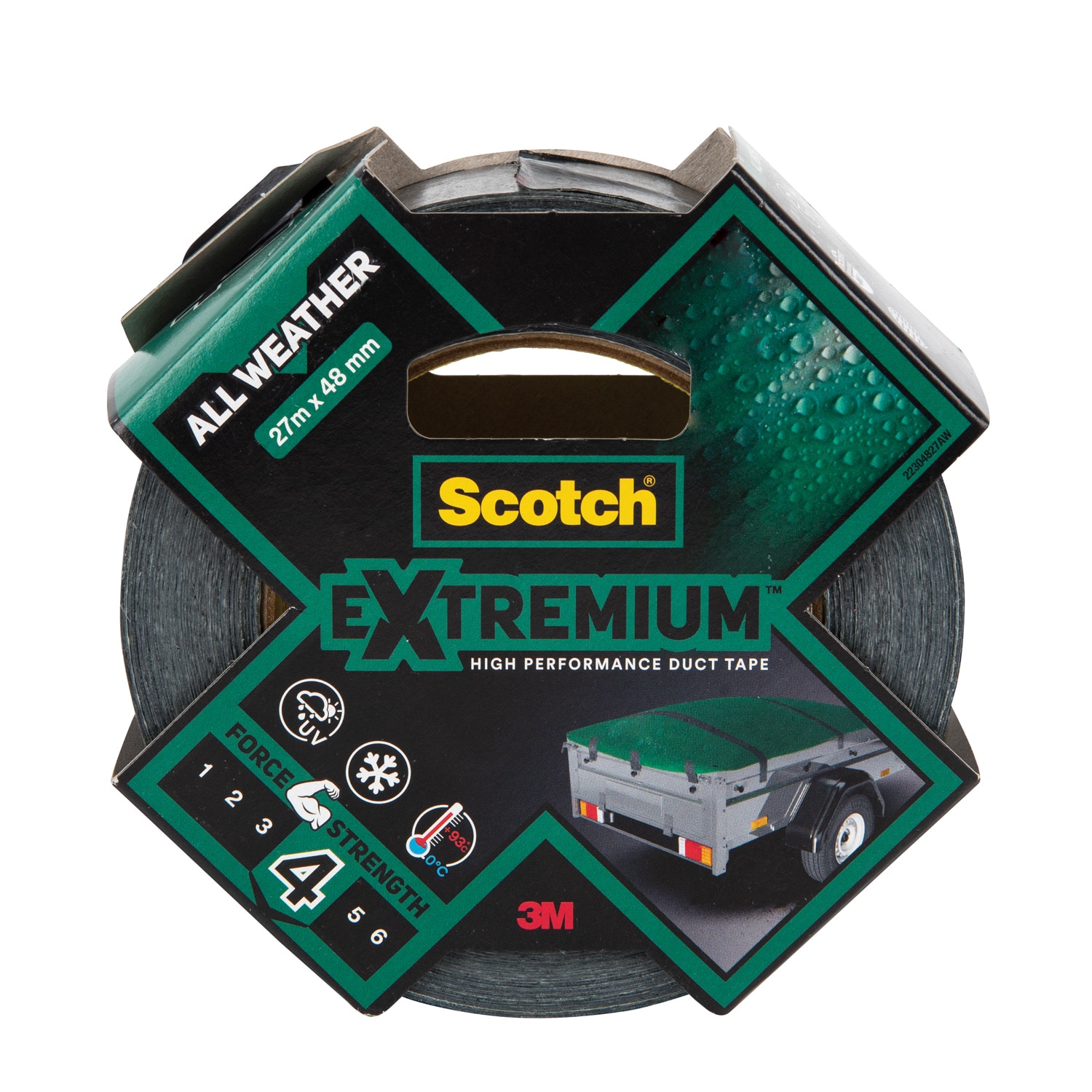 Banda reparatii 4.8 cm x 27 m Negru • Scotch