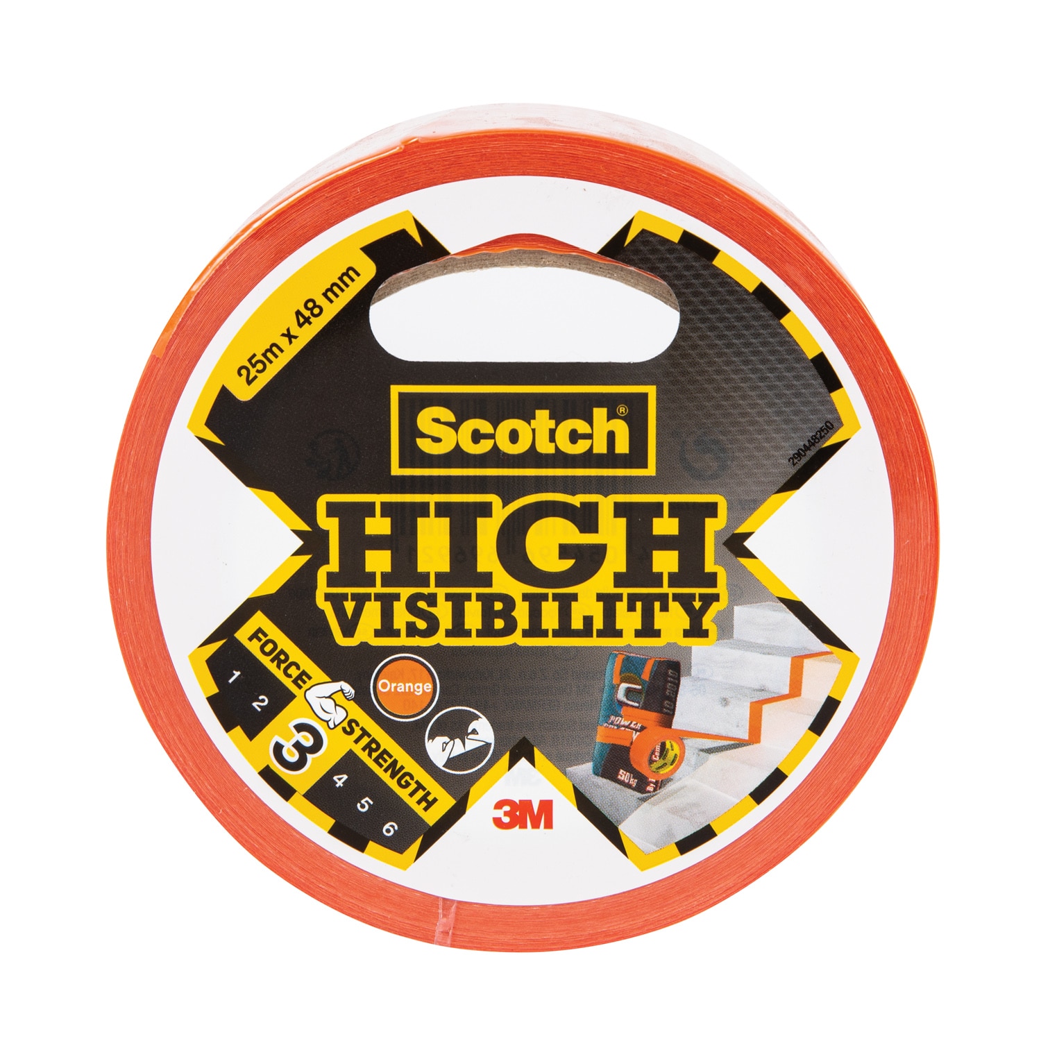 Banda reparatii cu vizibilitate inalta 4.8 cm x 25 m Portocaliu • Scotch
