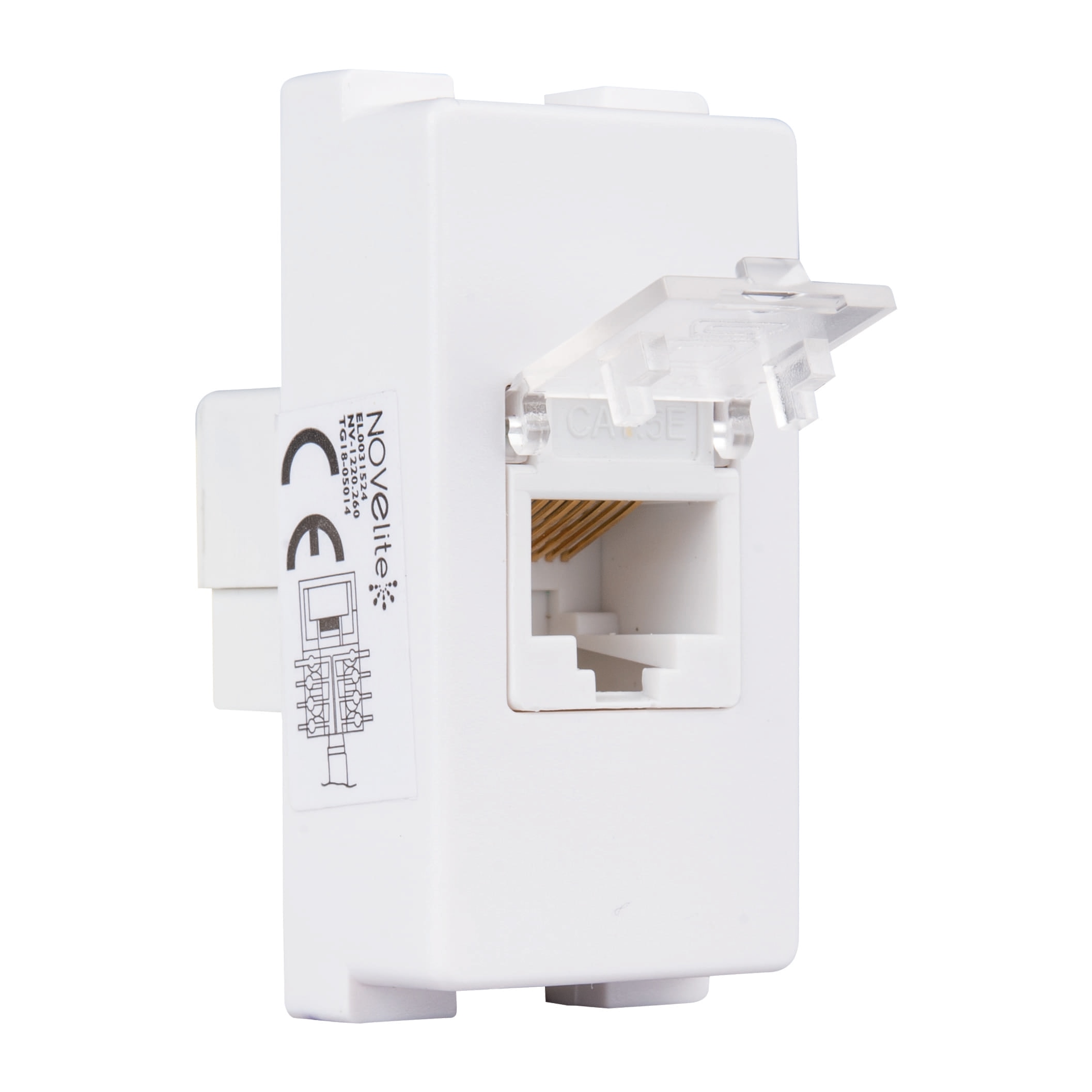 Priza UTP, cat 6e, 1 modul • Novelite Combo