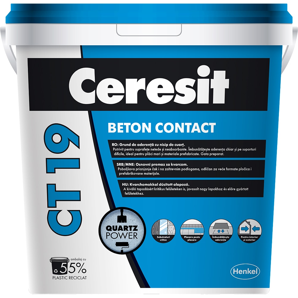 Grund de aderenta CERESIT CT 19 Beton Contact, interior/exterior, 16l