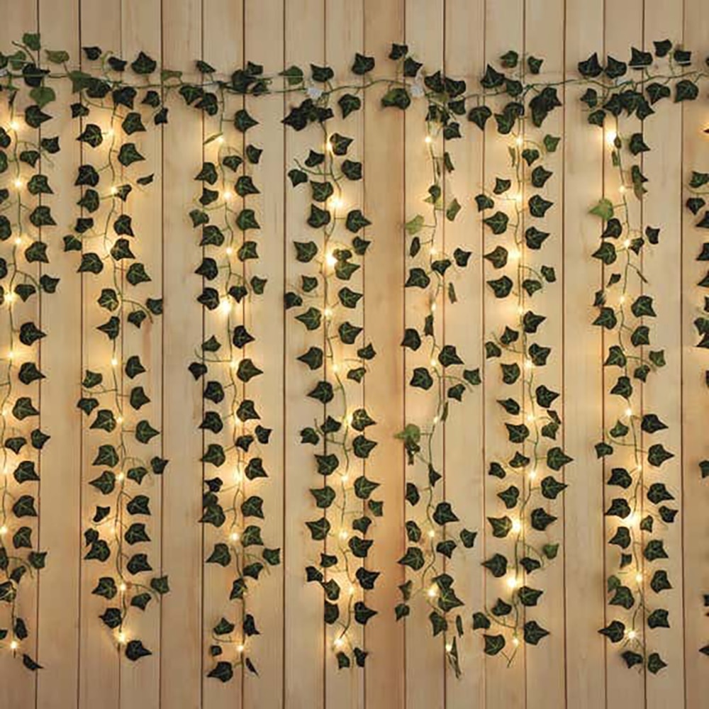 Instalatie luminoasa decor frunze, 100 becuri