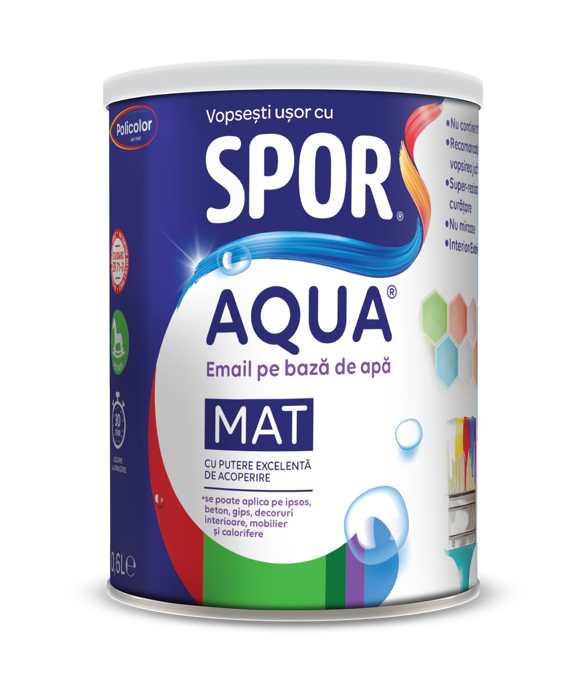 Email mat, maro, 0.7 L • Spor Aqua