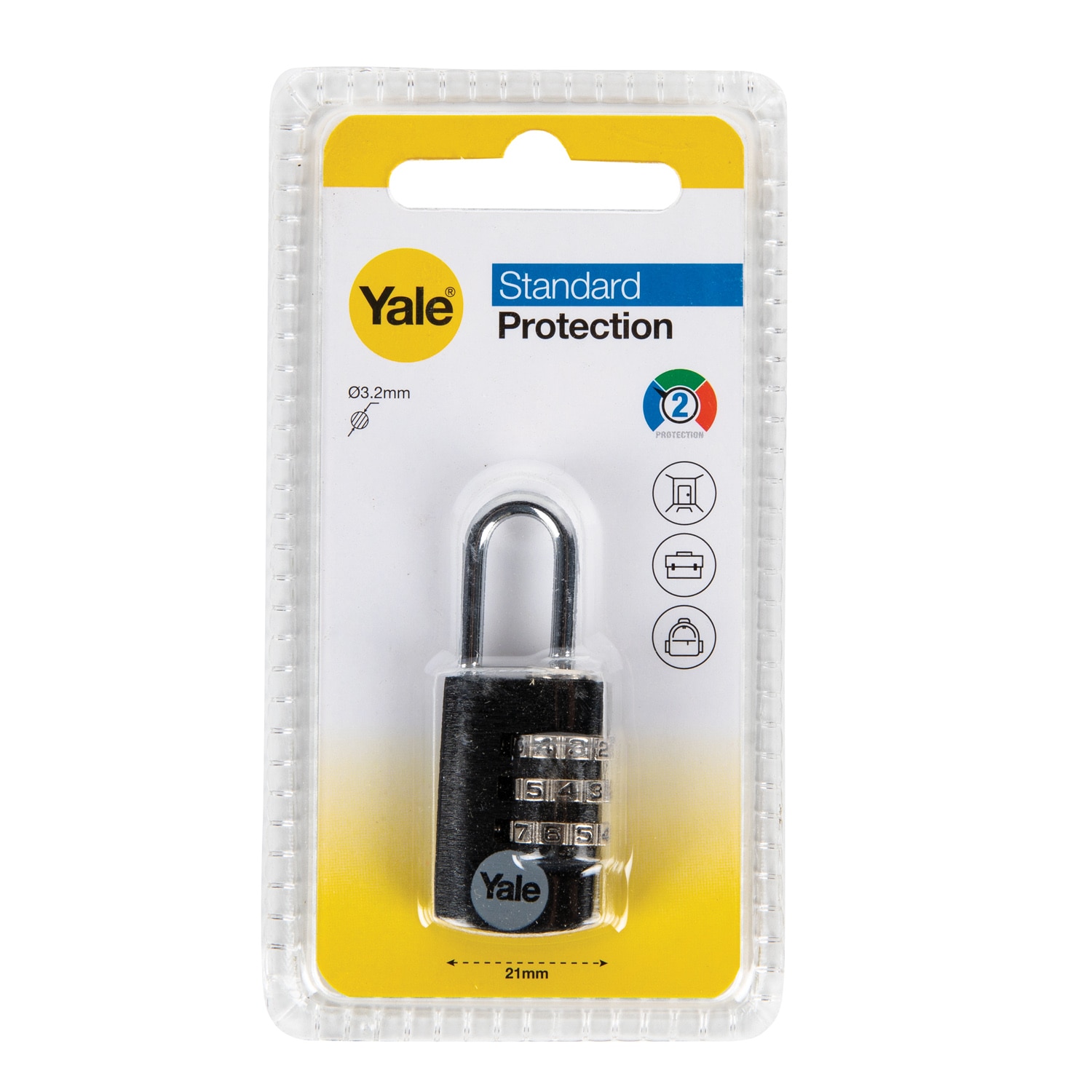 Lacat Yale Aluminiu Cu Cifru 20Mm