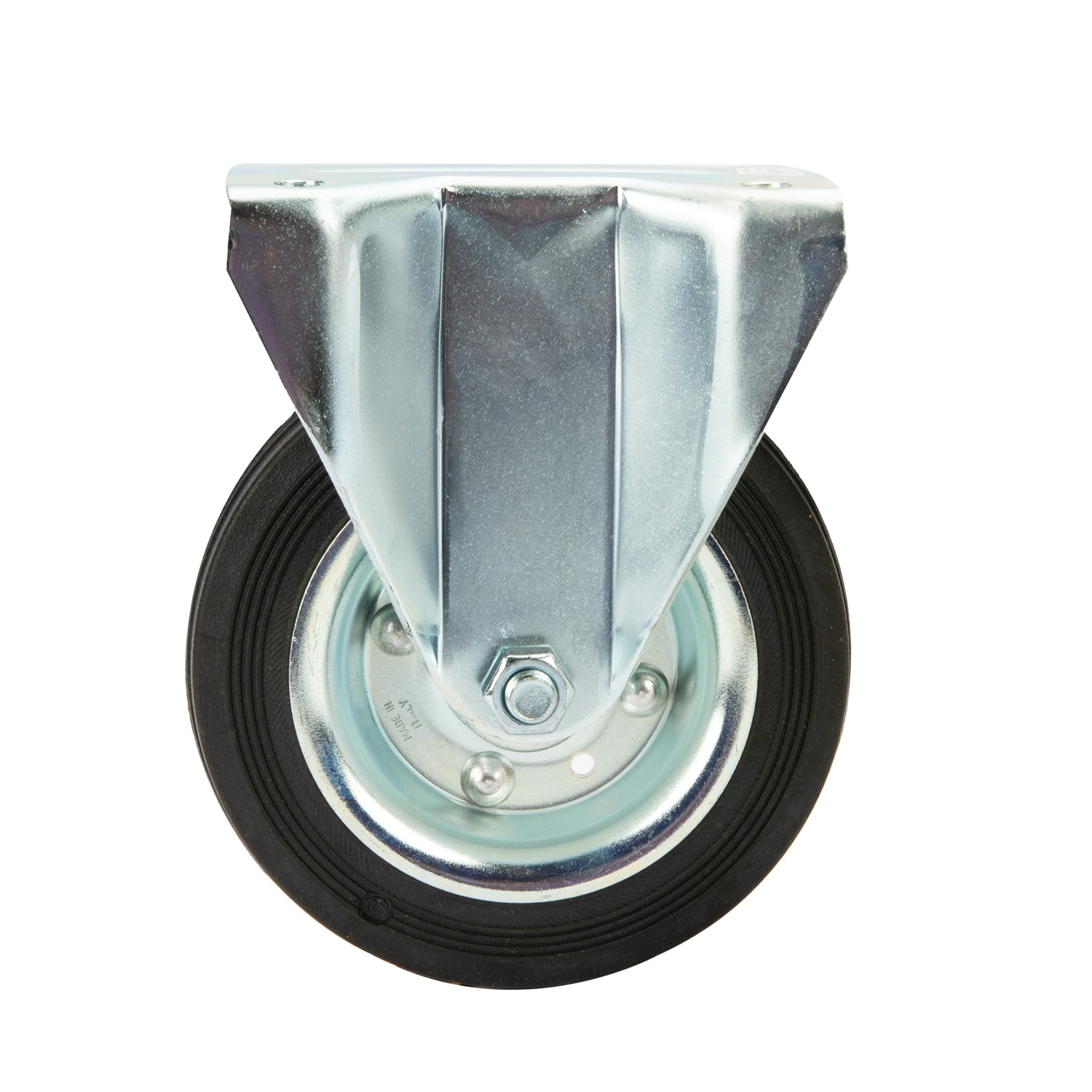 Rola dispozitive cauciuc masiv, rola fixa rulment, 160 x 40 mm, 150 kg