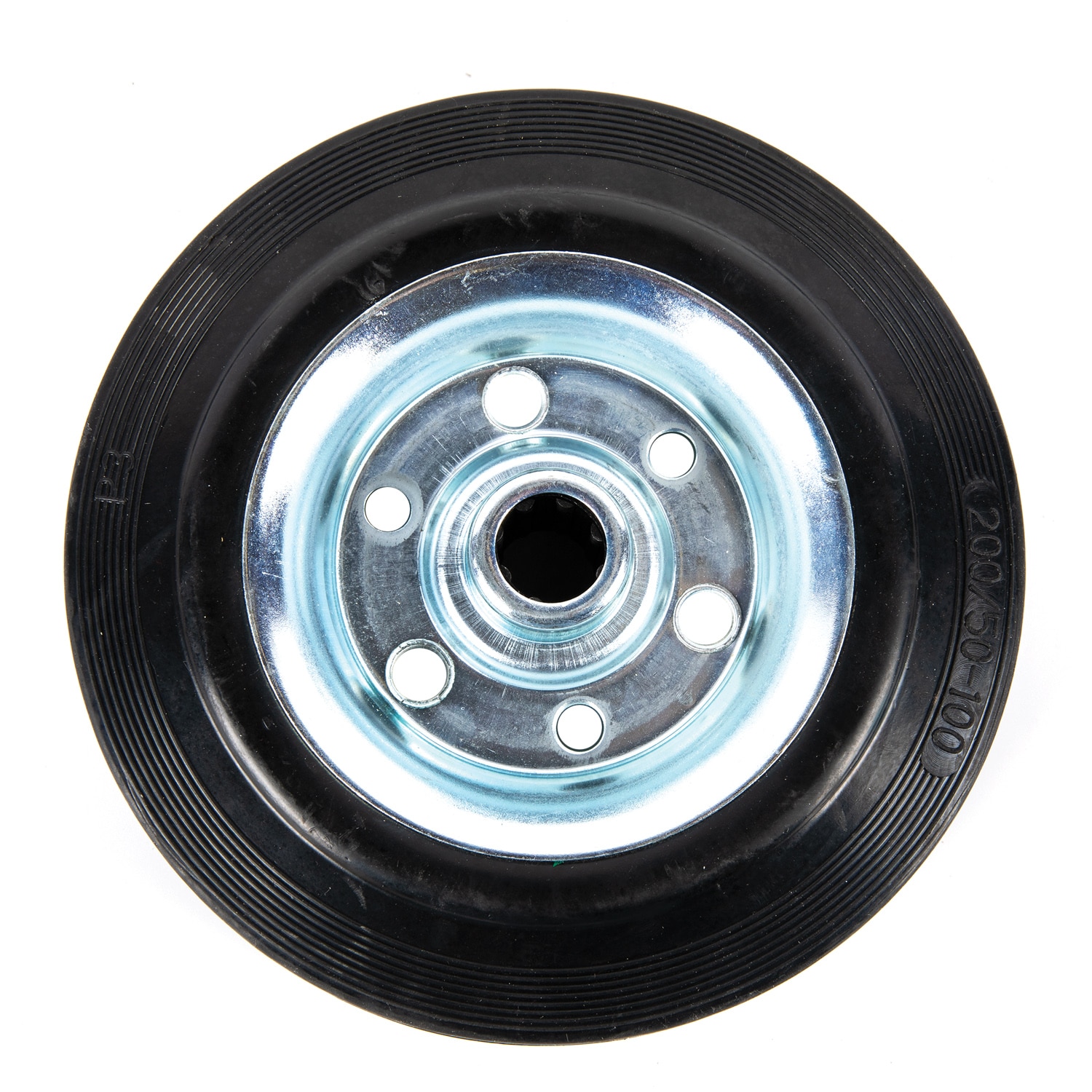 Roata cauciuc masiv rulment cu role, janta din otel, 200 x 50 x 20 mm, 210 kg