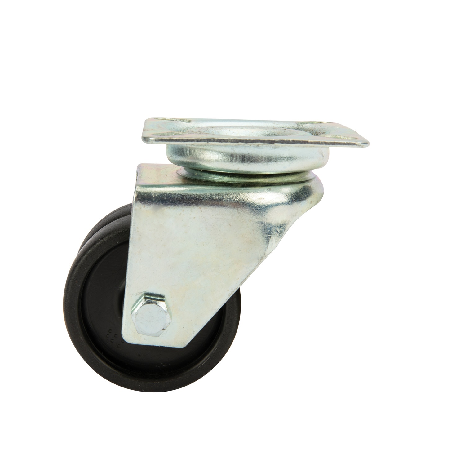 Rola dubla din plastic, lagar de alunecare, 50 x 19 mm, 80 kg