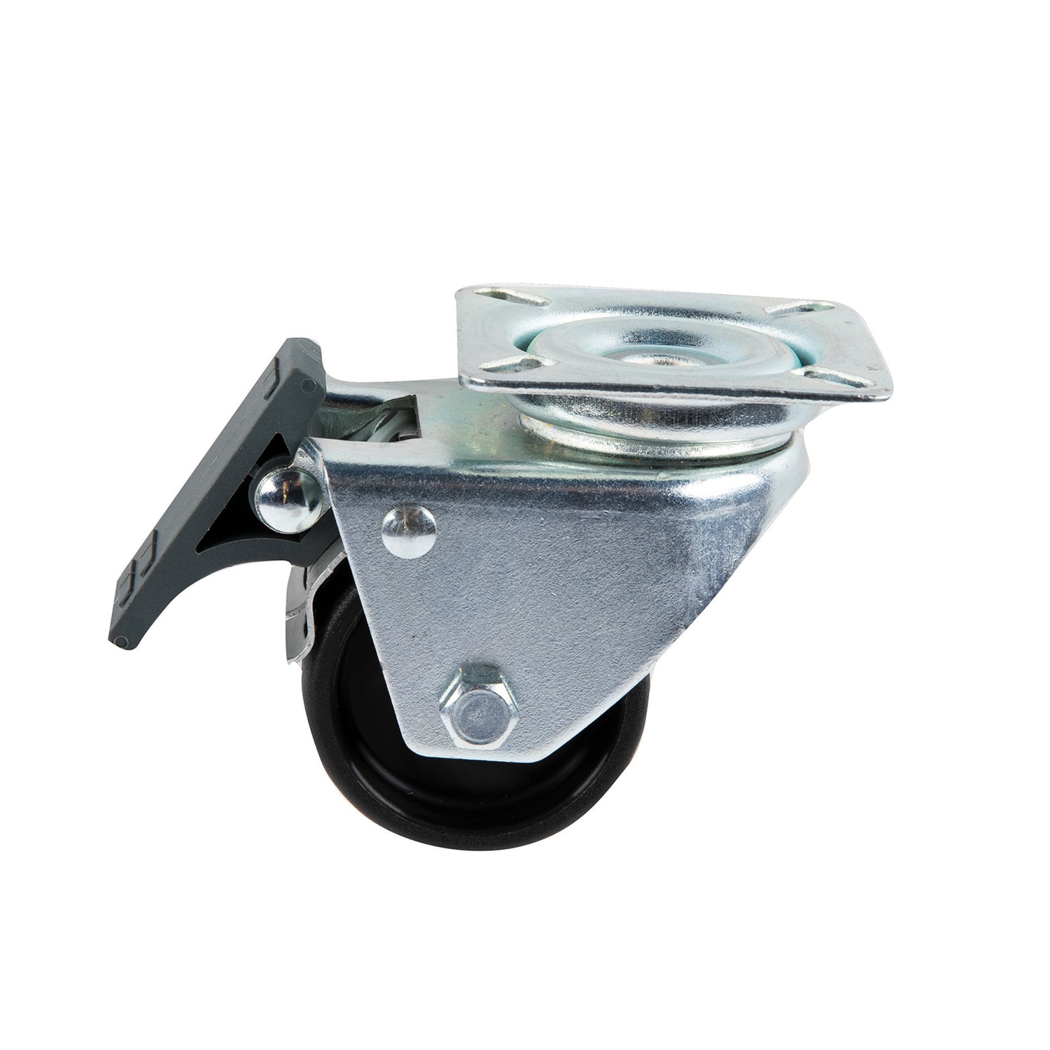 Rola dubla din plastic, dispozitiv de fixare total 50 x 19 mm, 80 kg