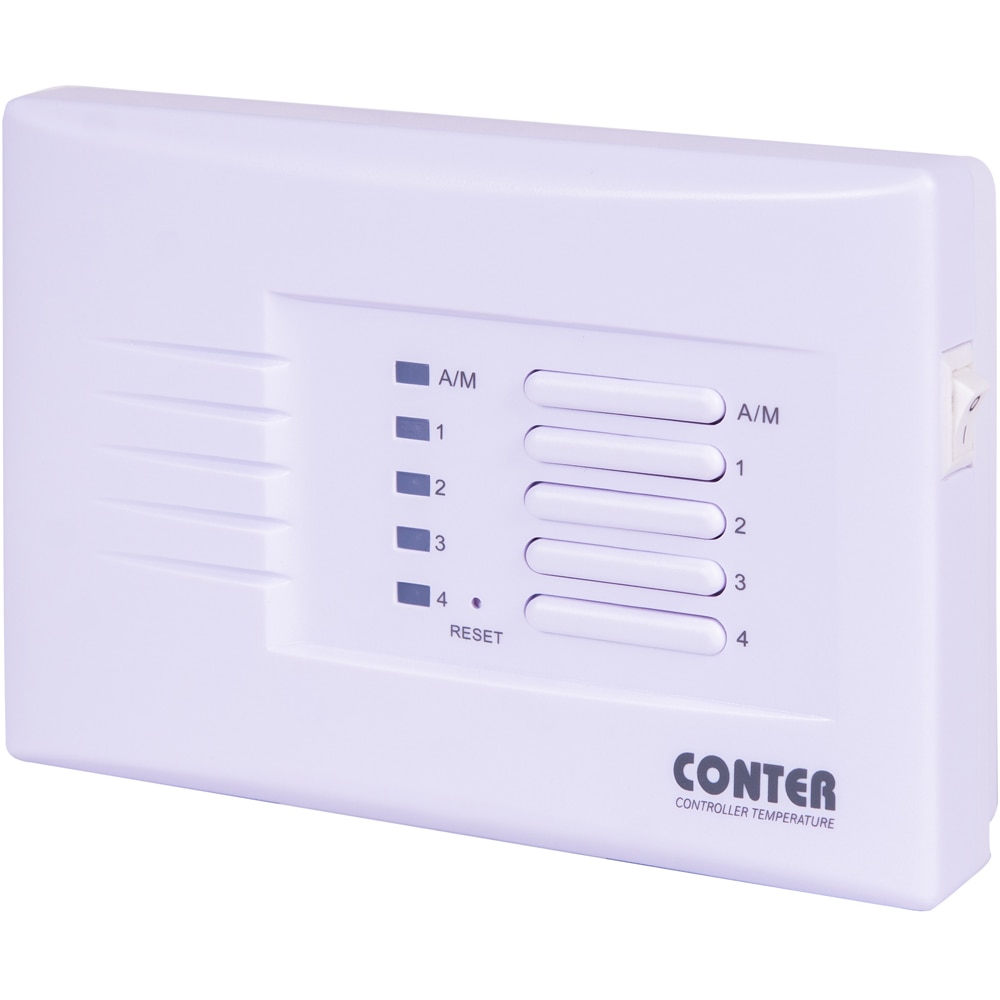 Termostat CONTER N4, mutizonal, alb