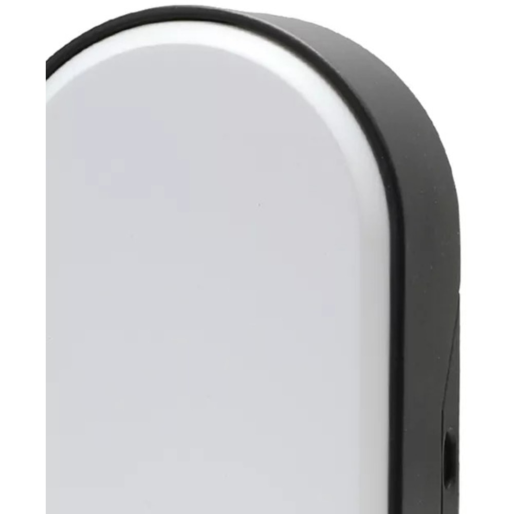 Lampa ovala Bulkhead GoodHome, LED integrat, 10 W, IP44, rezistenta la umiditate, negru