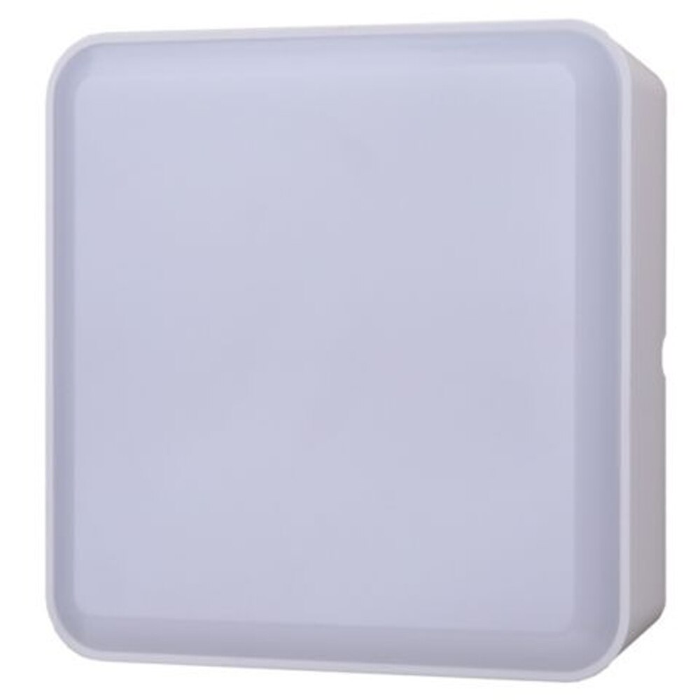 Lampa patrata Bulkhead GoodHome, LED integrat, 16 W, IP44, rezistenta la umiditate, alb