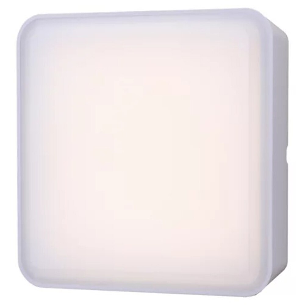 Lampa patrata Bulkhead GoodHome, LED integrat, 16 W, IP44, rezistenta la umiditate, alb