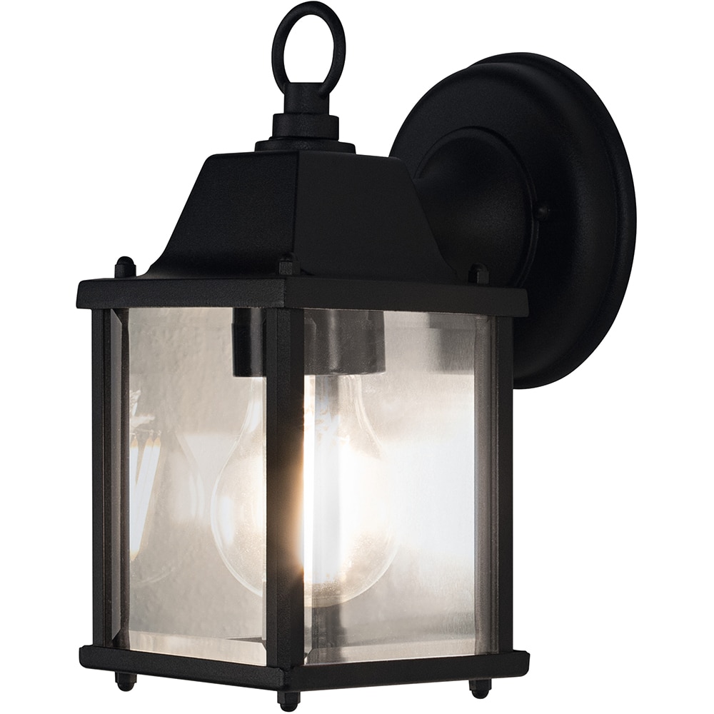 Aplica de exterior LEDVANCE, 1 x E27, 60W, IP23, 15 x 10.5 x 22.5 cm, aluminiu, negru