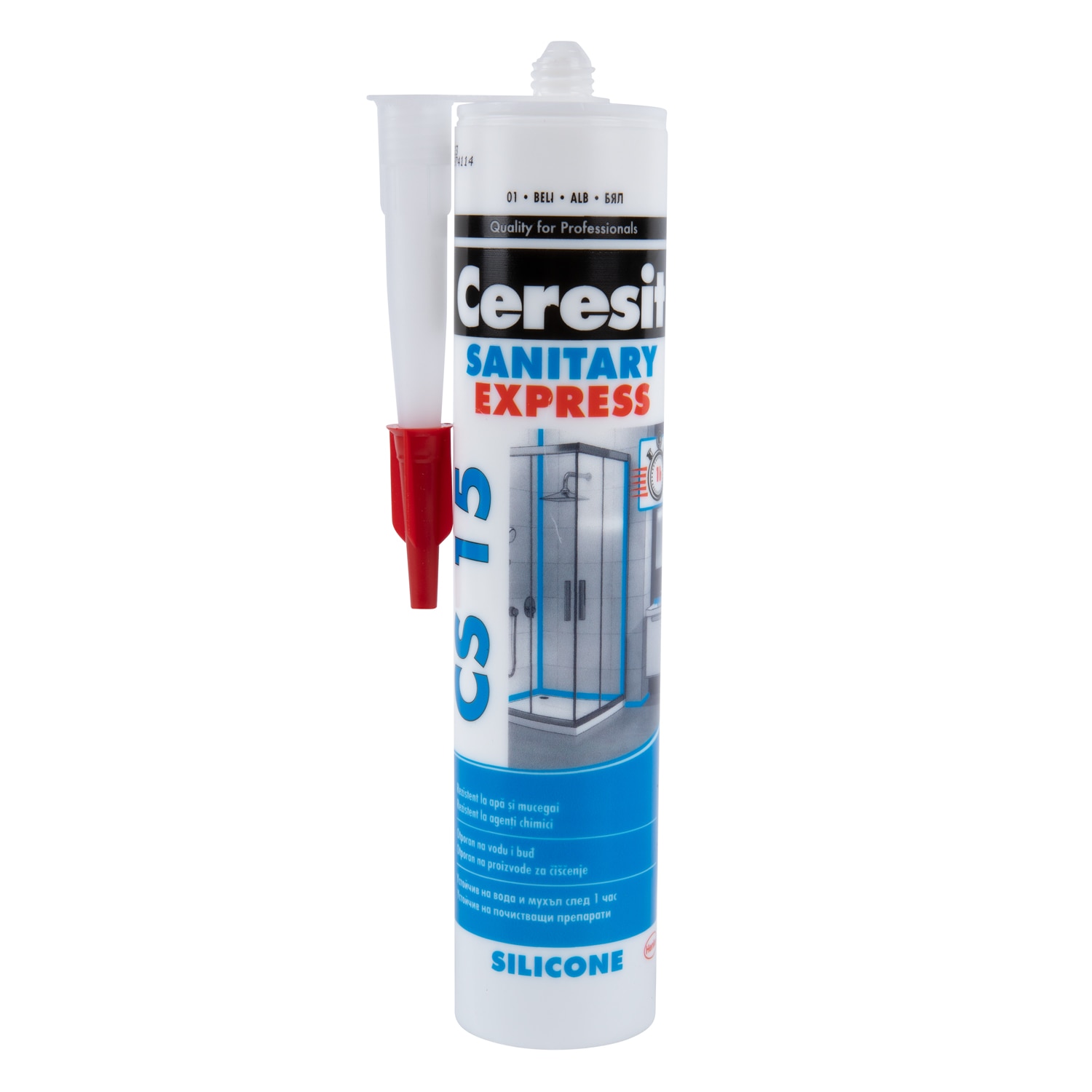 Silicon reparatii CERESIT Cs15 Express, aplicare pistol, 280 ml