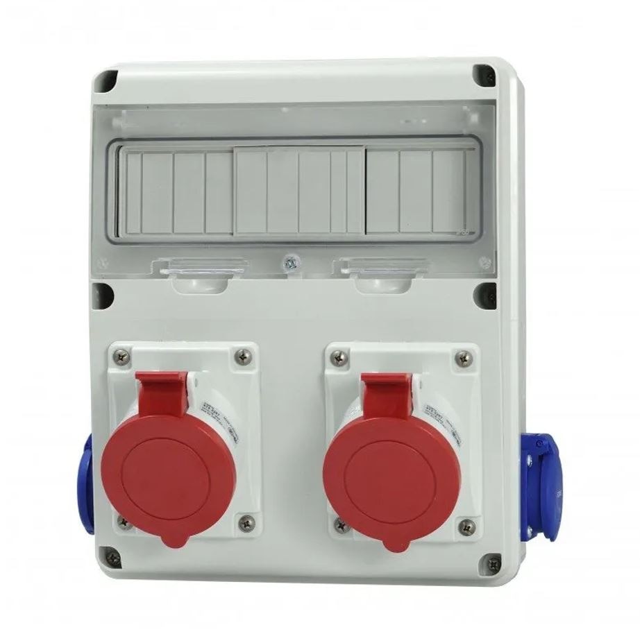 Tablou organizare santier electric, precablat, 11 module, IP44