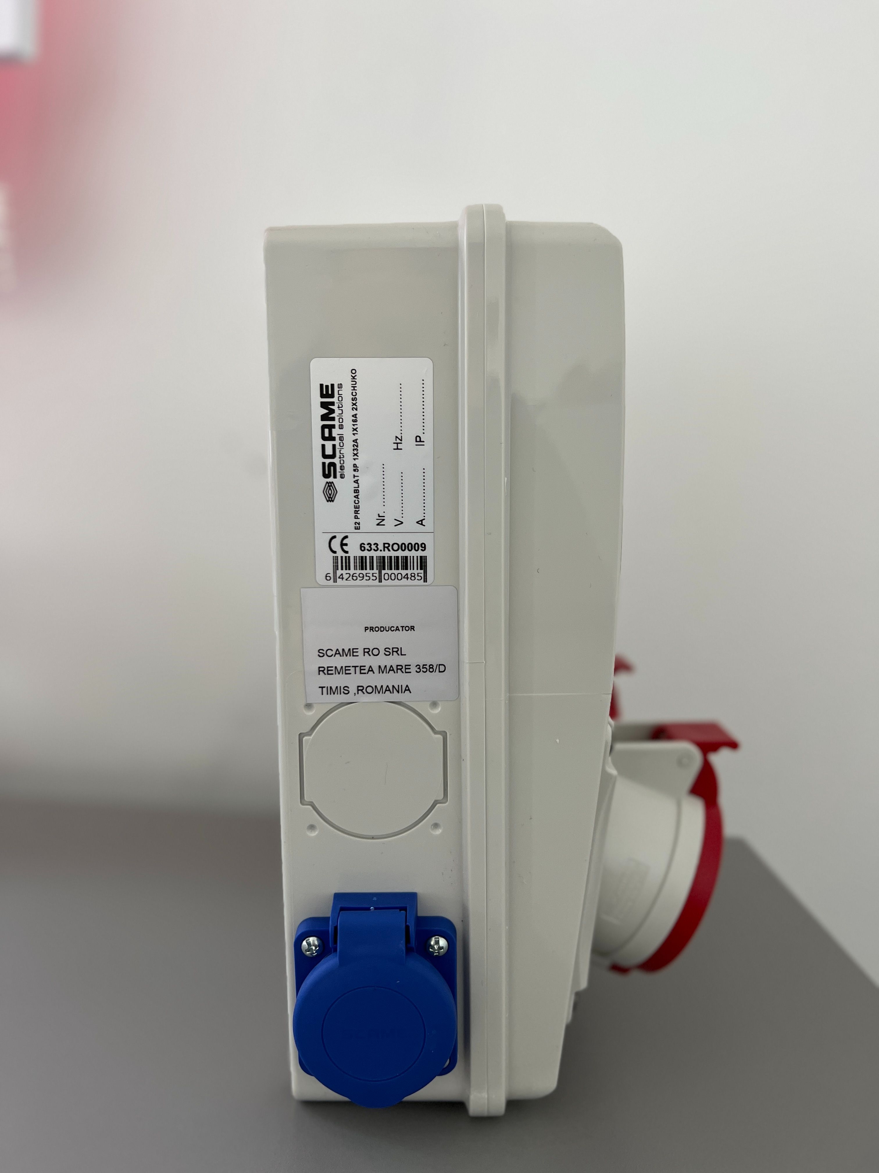 Tablou organizare santier electric, precablat, 11 module, IP44