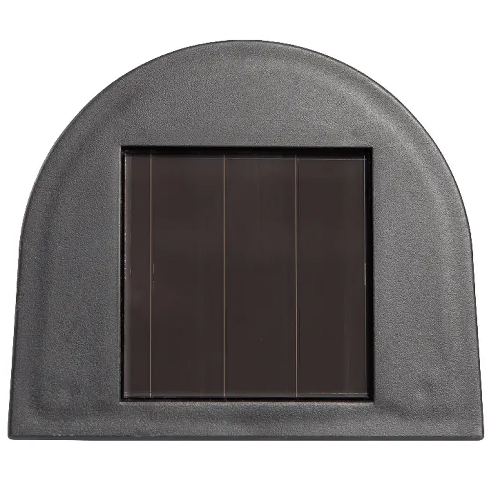 Set 2 aplici solare SITE 101233178, IP44, plastic, negru