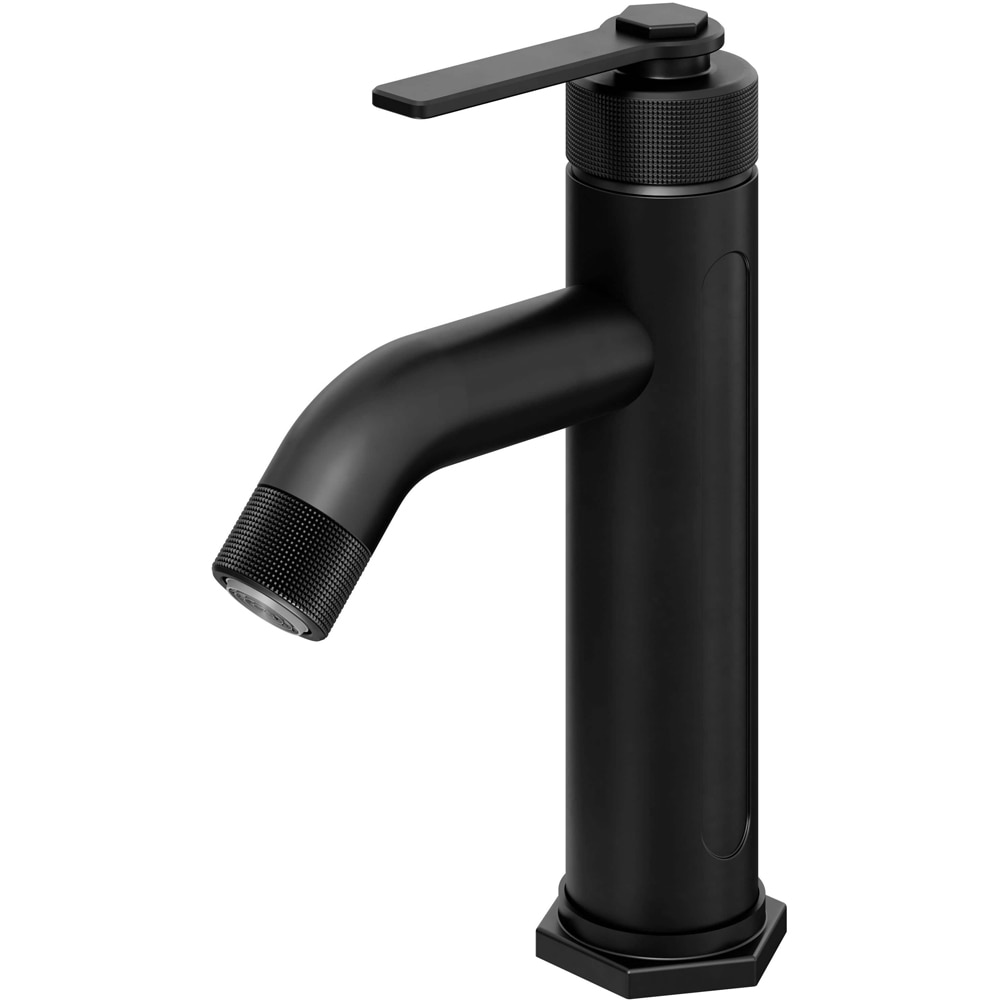 Baterie lavoar GOODHOME Selenga, inaltime 19.3 cm, alama, negru