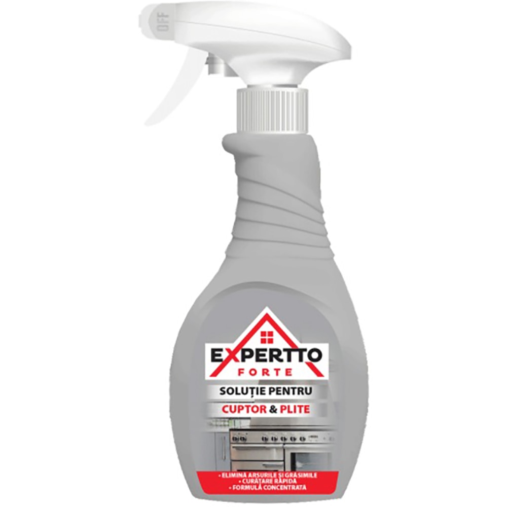 Solutie curatare cuptor si plite EXPERTTO Forte, 0.5L