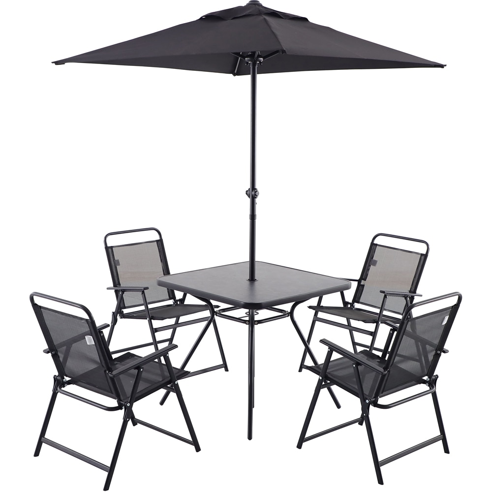 Set mobilier gradina Bahama, 6 piese, negru