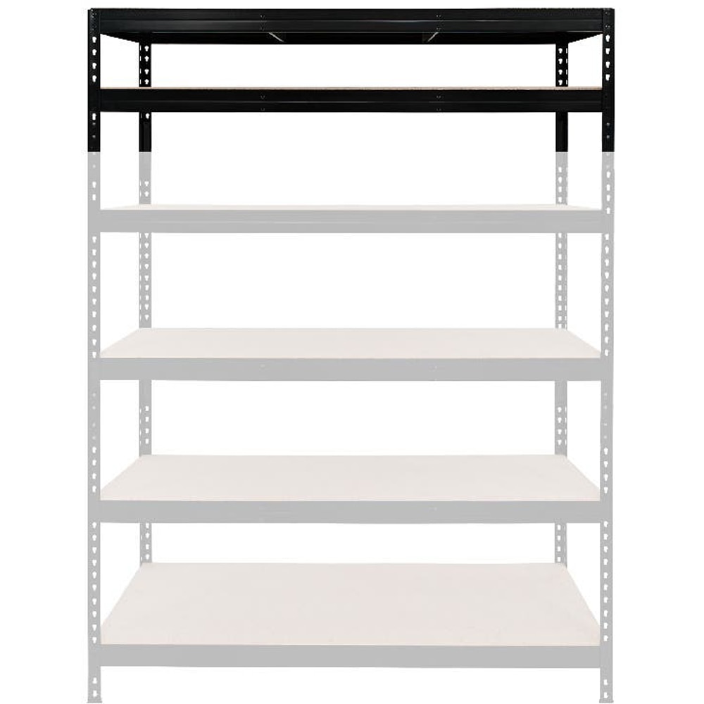 Extensie raft atelier GOODHOME Rivet, otel, 60 x 46 x 165 cm, negru